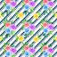 Garden Floral On White With Navy Diagonal Stripes Pattern Vinyl 12" x 12" - The Vinyl Haus