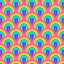 Rainbow Collage Pattern Vinyl 12" x 12" - The Vinyl Haus