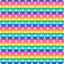 Small Rainbow Stripes With Daisies Pattern Vinyl 12" x 12" - The Vinyl Haus