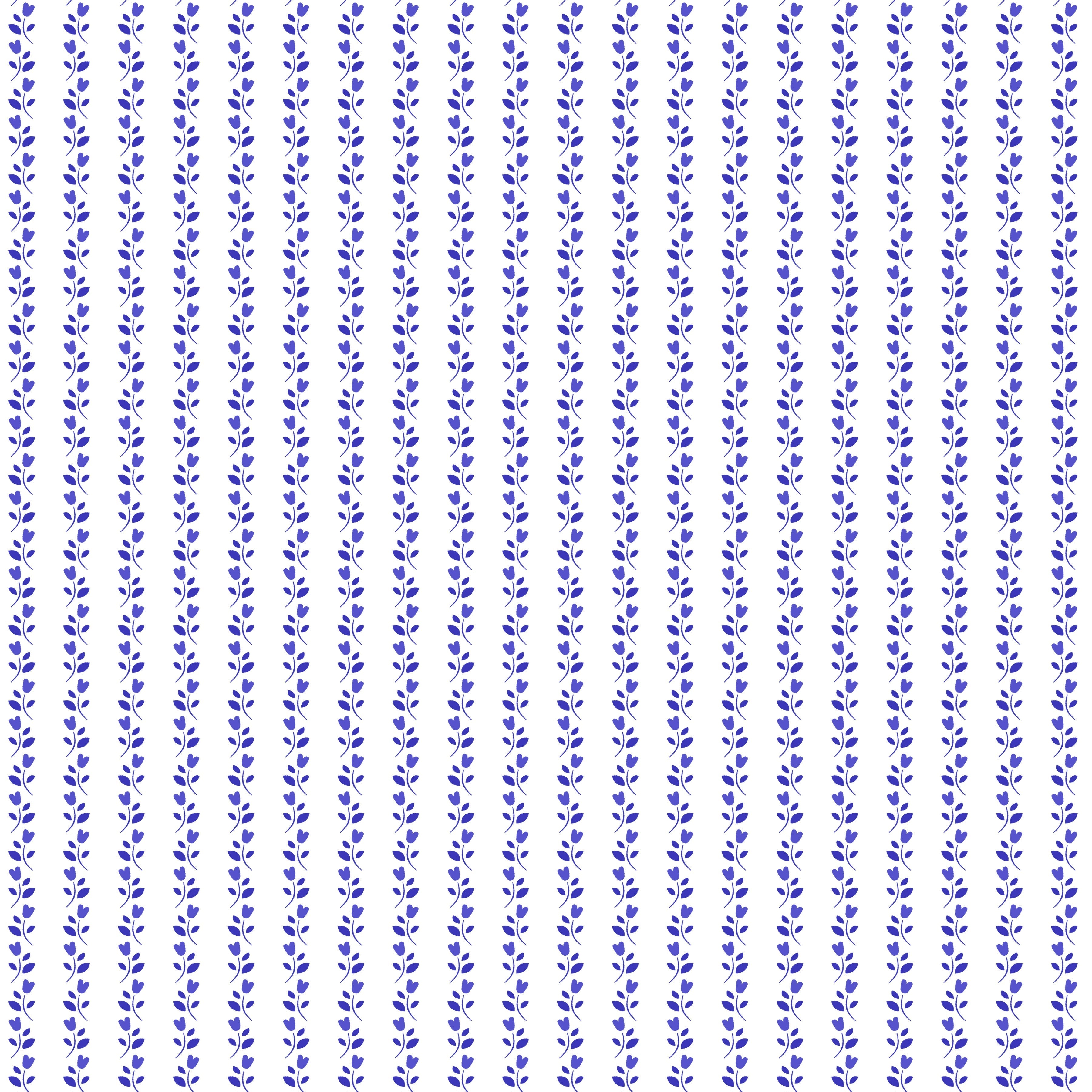Small Purple Flowers on Vines Pattern Vinyl 12" x 12" - The Vinyl Haus