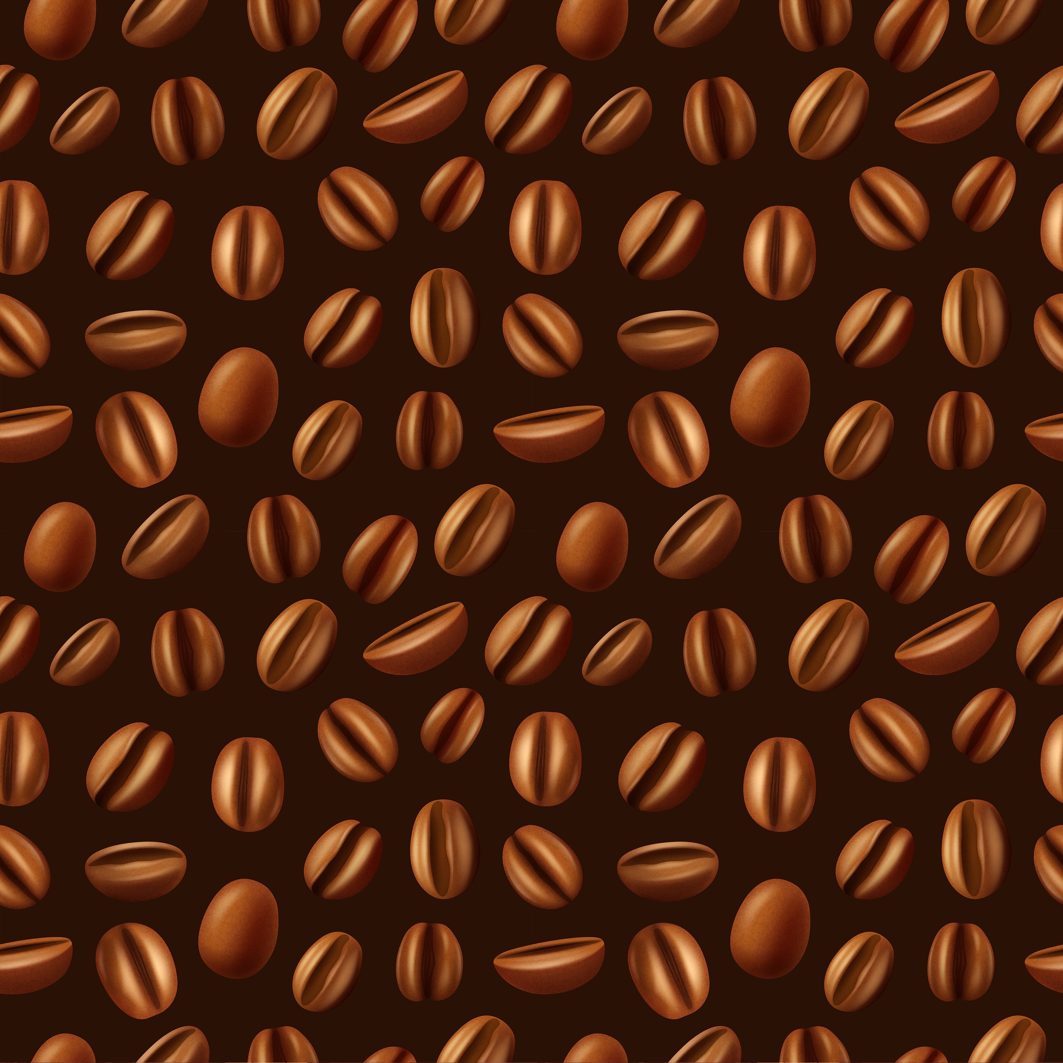 Coffee Beans Pattern Vinyl 12" x 12" - The Vinyl Haus