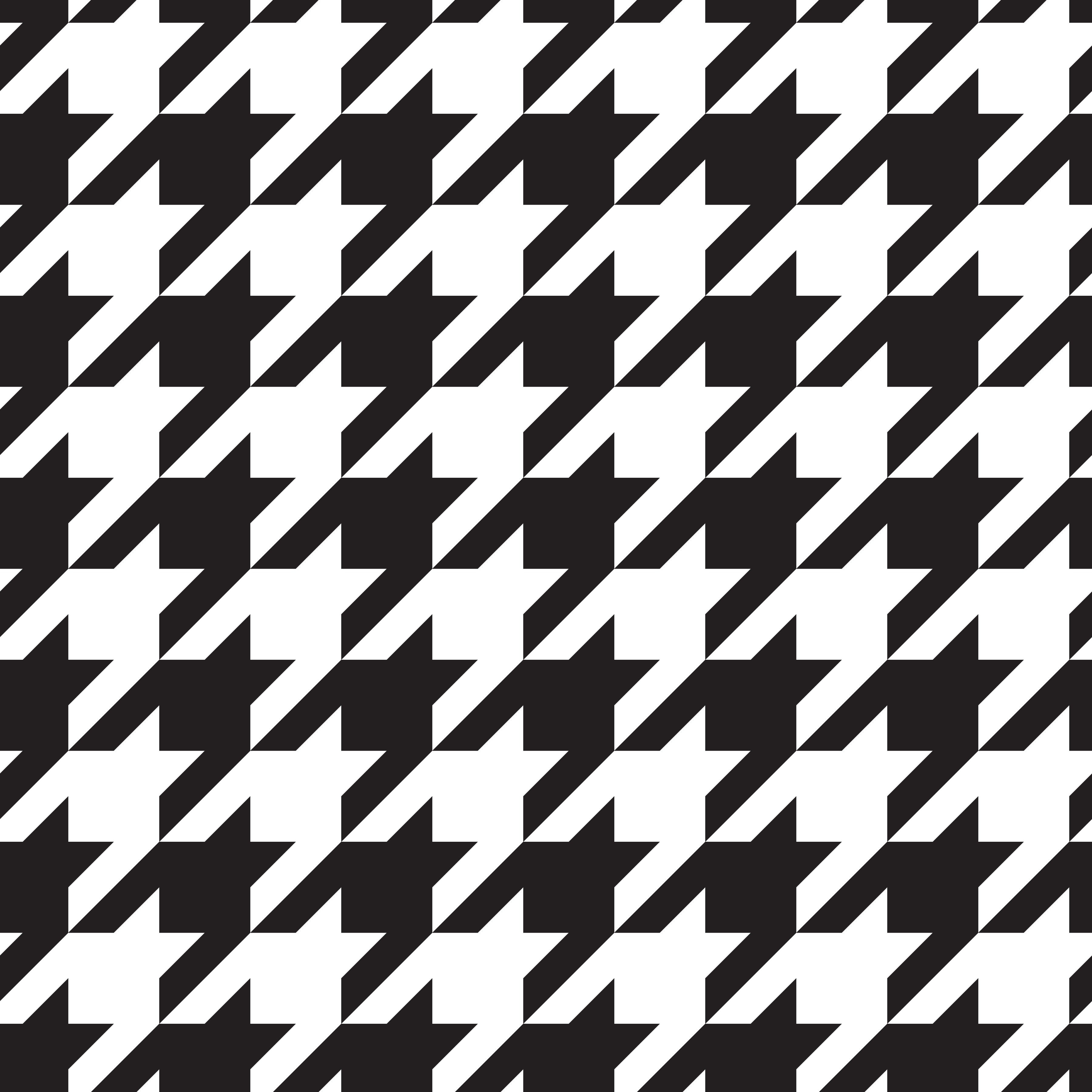 Large Black and White Houndstooth Pattern Vinyl 12" x 12" - The Vinyl Haus Main image
