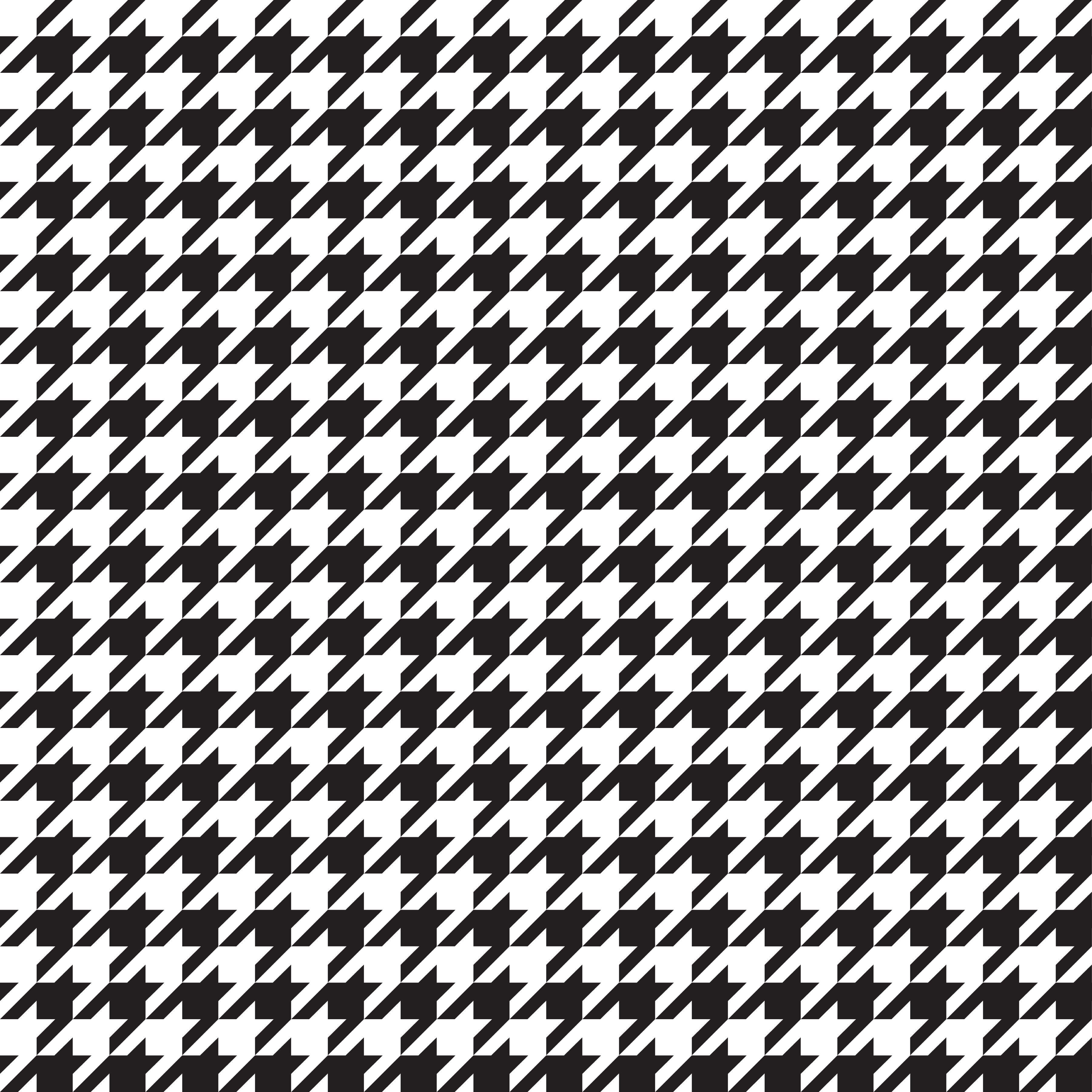 Small Black and White Houndstooth Pattern Vinyl 12" x 12" - The Vinyl Haus Main image