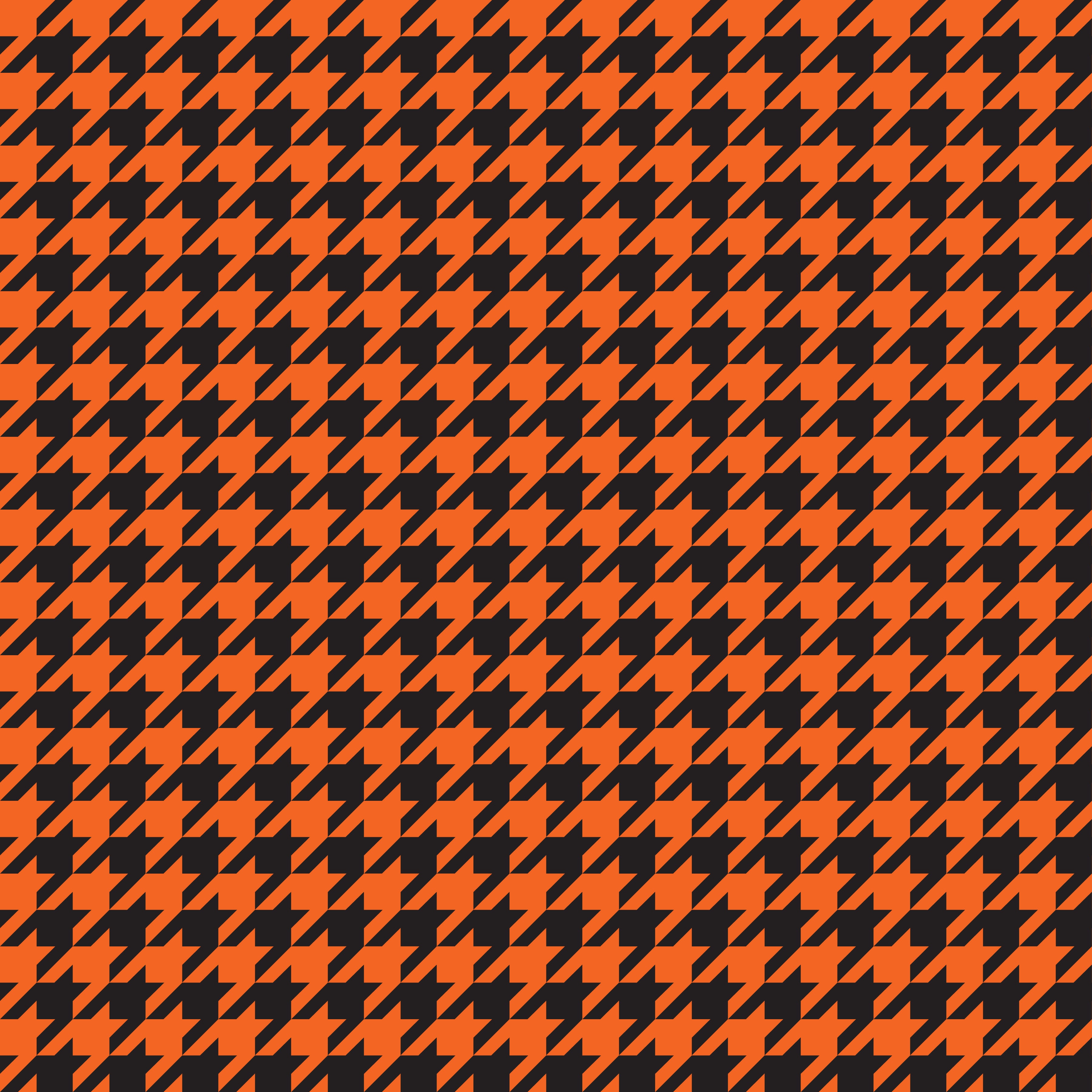 Orange Hounds Tooth Pattern Vinyl 12" x 12" - The Vinyl Haus Main image