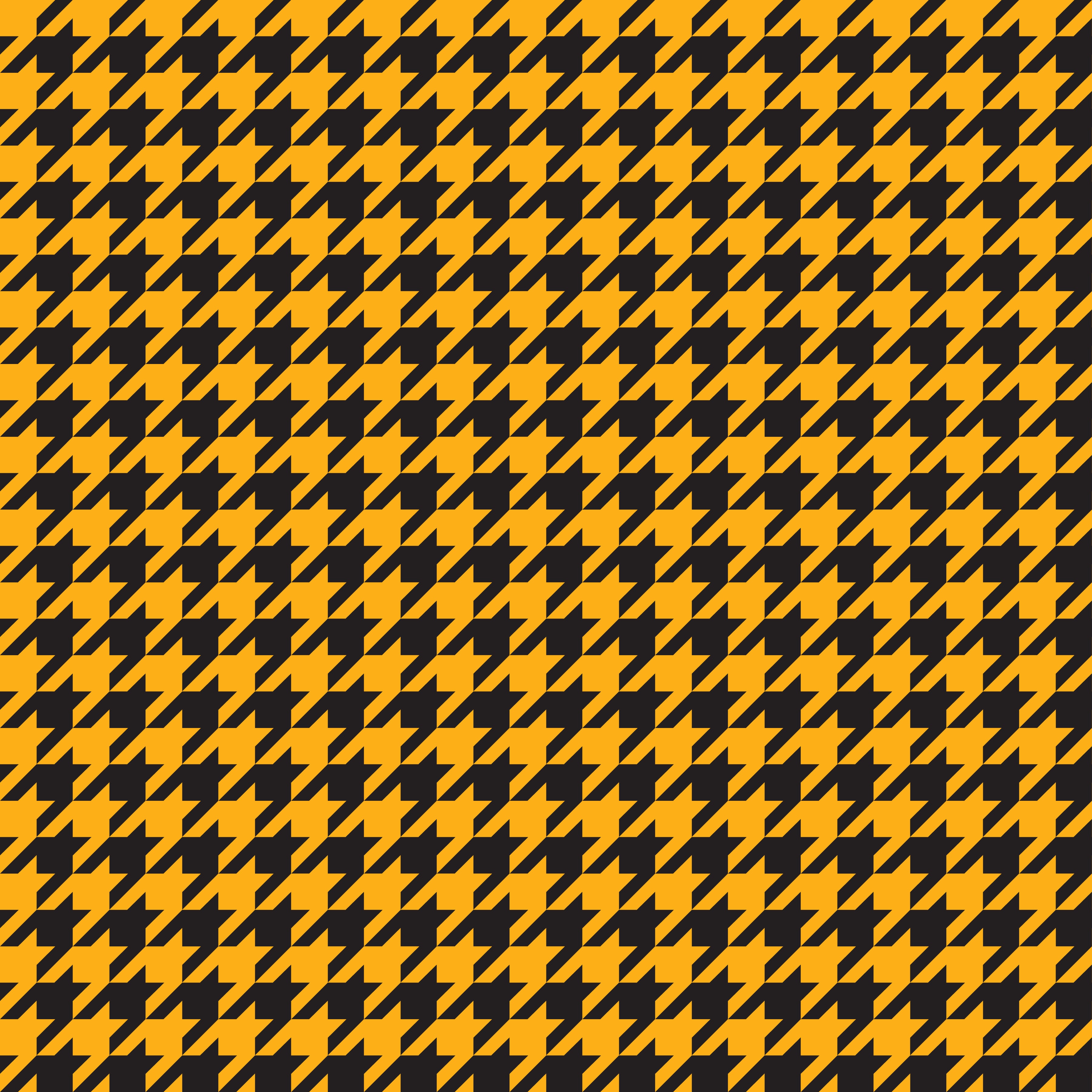 Yellow Hounds Tooth Pattern Vinyl 12" x 12" - The Vinyl Haus
