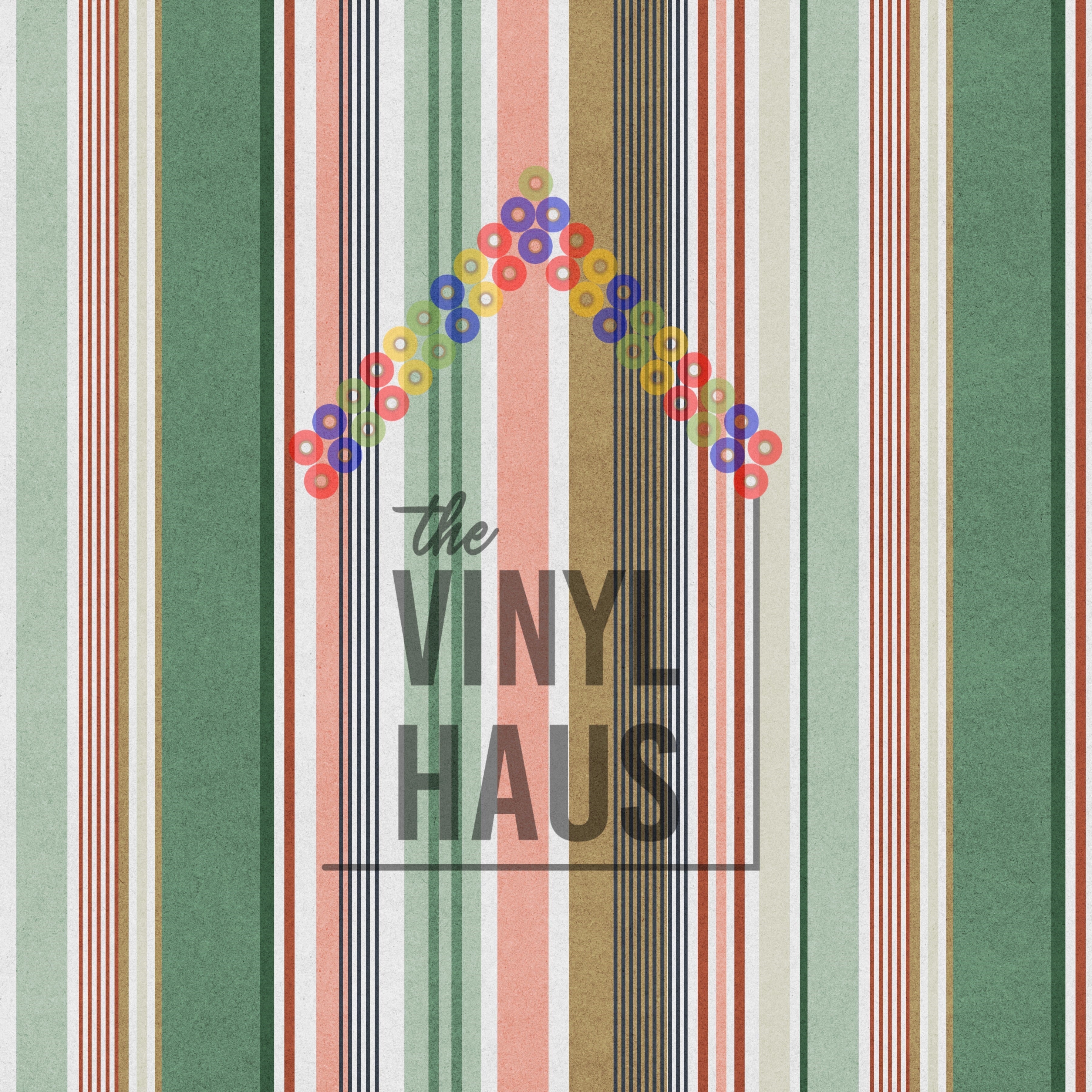 Pink and Green Serape Pattern Vinyl 12" x 12" - The Vinyl Haus