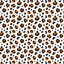 Orange and Black Halloween Small Cheetah Pattern Vinyl 12" x 12" - The Vinyl Haus