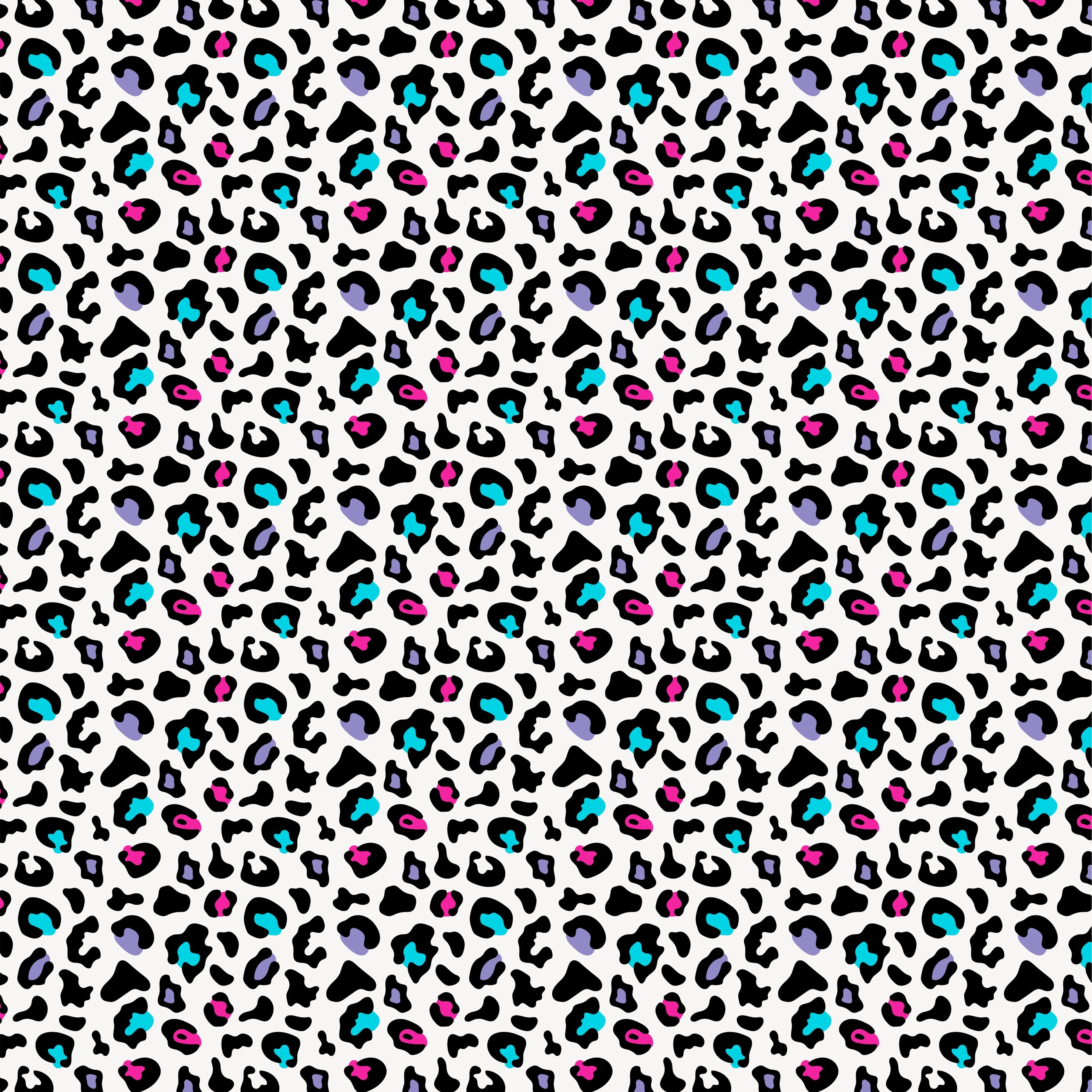 Bright Colored Leopard Pattern Vinyl 12" x 12" - The Vinyl Haus Main image