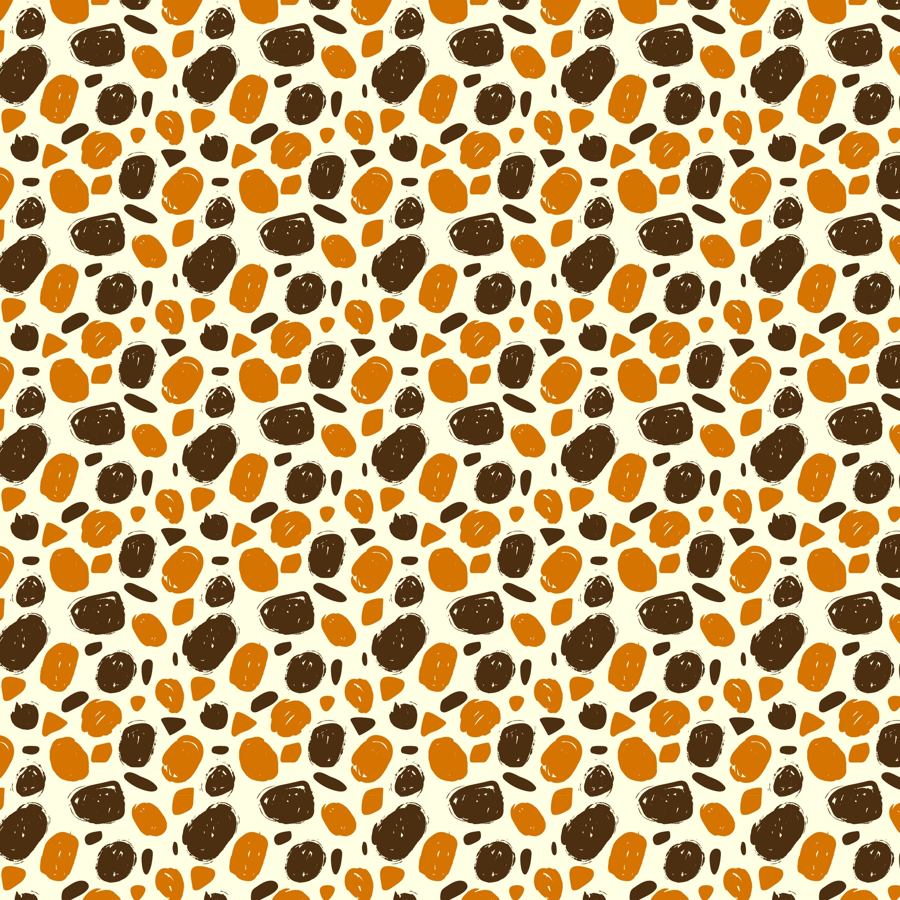Orange and Brown Giraffe Pattern Vinyl 12" x 12" - The Vinyl Haus