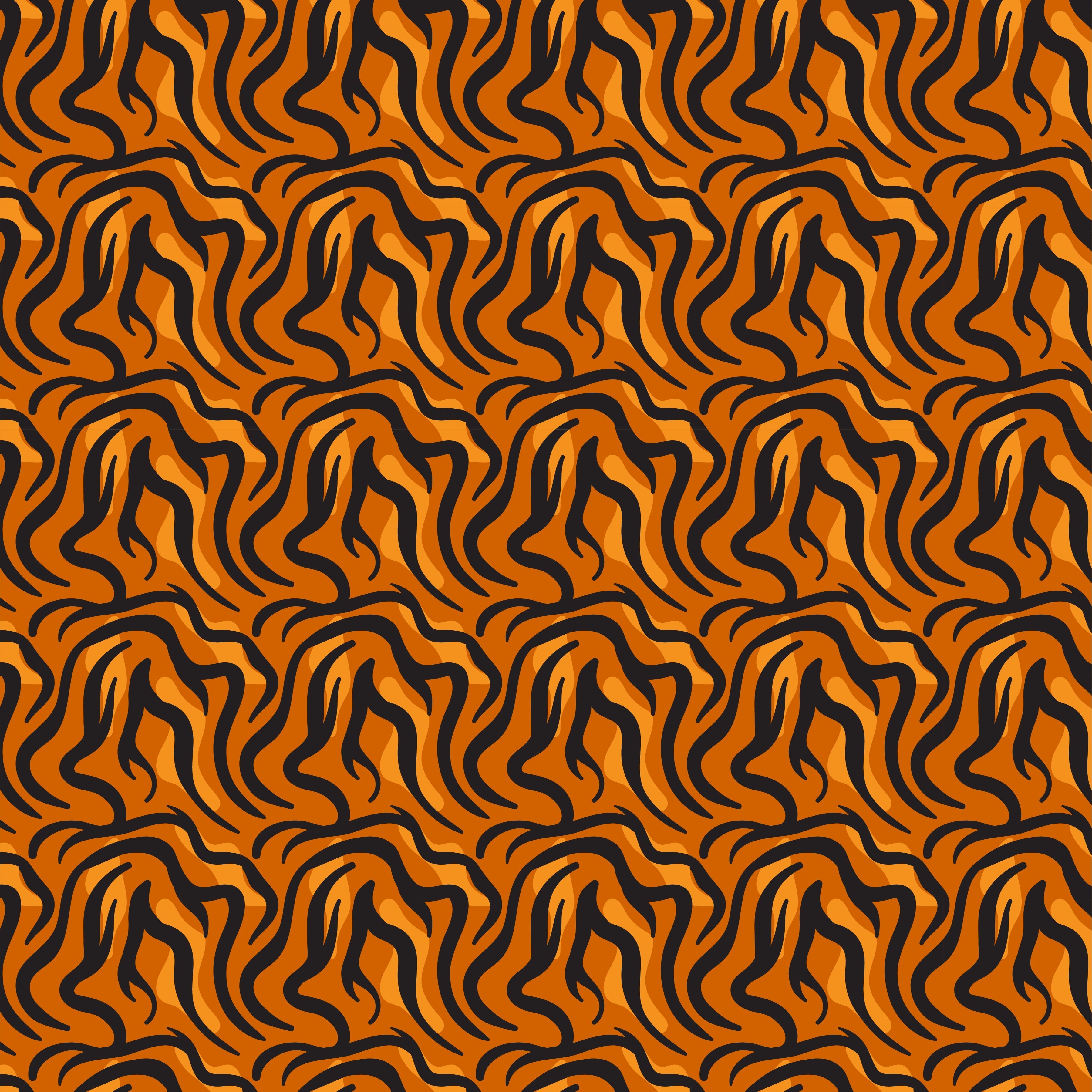 Fire Tiger Pattern Vinyl 12" x 12" - The Vinyl Haus Main image