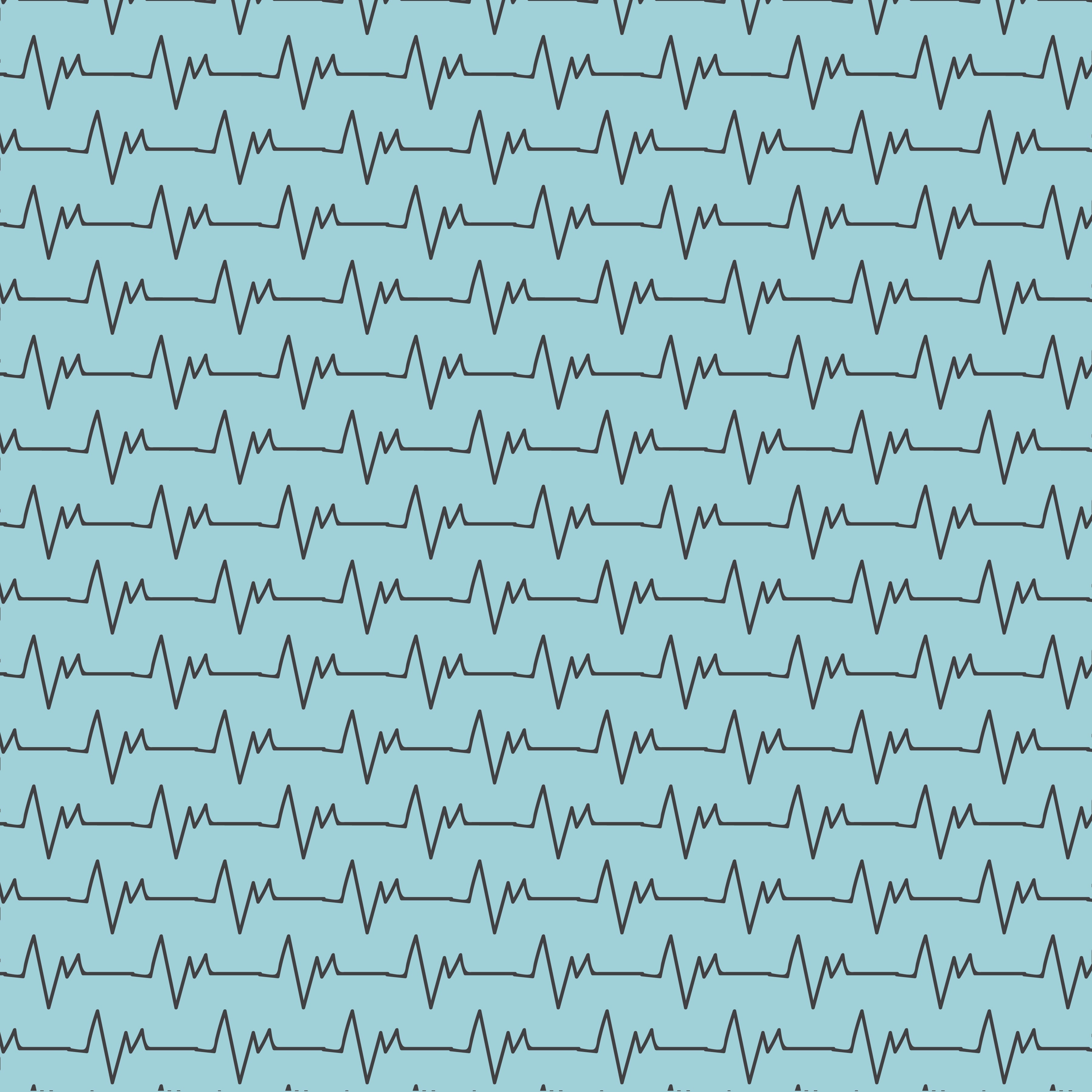 Heart Beat Pattern Vinyl 12" x 12" - The Vinyl Haus Main image