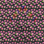 Pink Ladybugs and Flowers Black Background Pattern Vinyl 12" x 9" - The Vinyl Haus