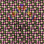 Pink Flowers Black Background Pattern Vinyl 12" x 9" - The Vinyl Haus