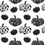 Black and White Leopard Pumpkins Pattern Vinyl 12" x 12 - The Vinyl Haus