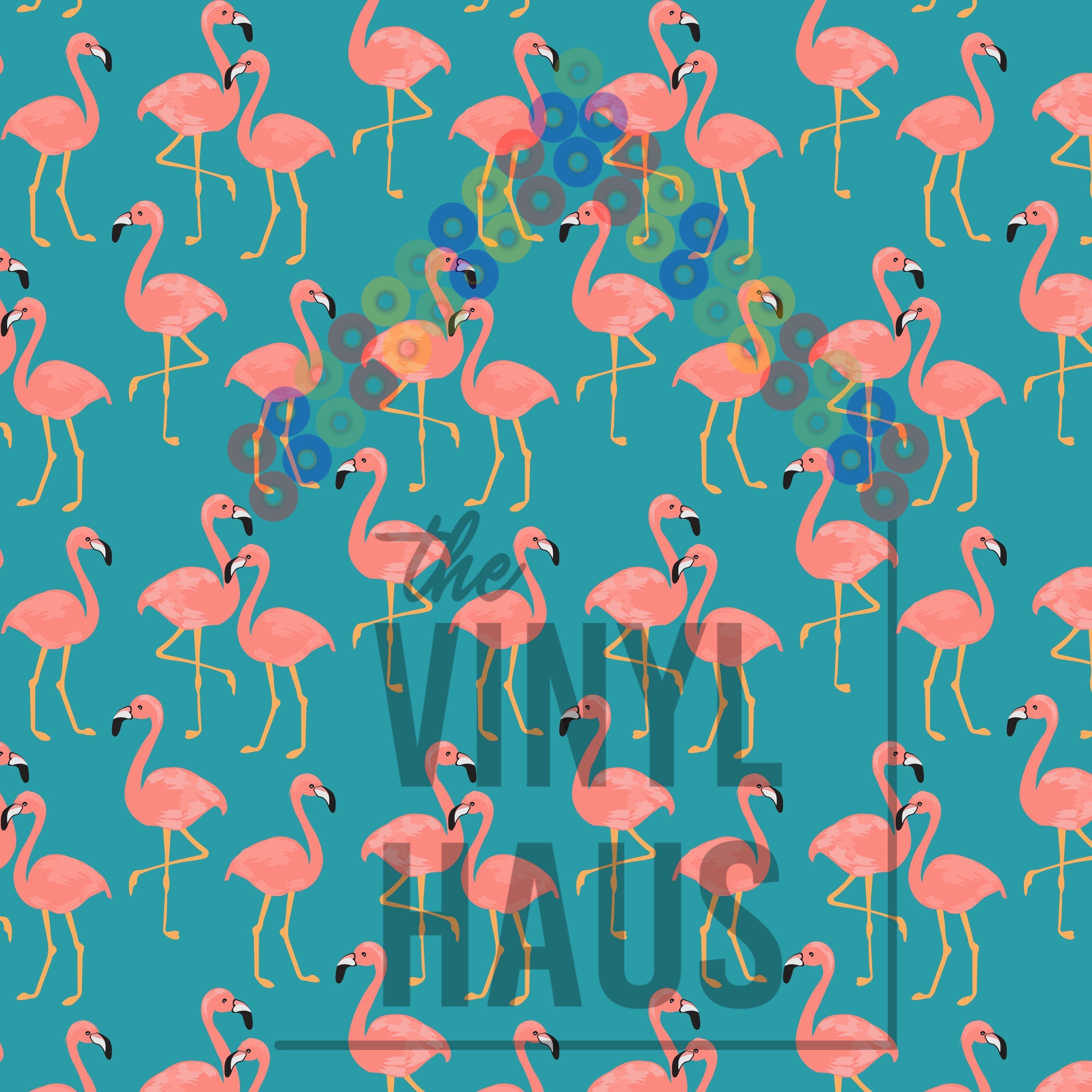 Flamingo Pattern Vinyl 12" x 12" - The Vinyl Haus Main image