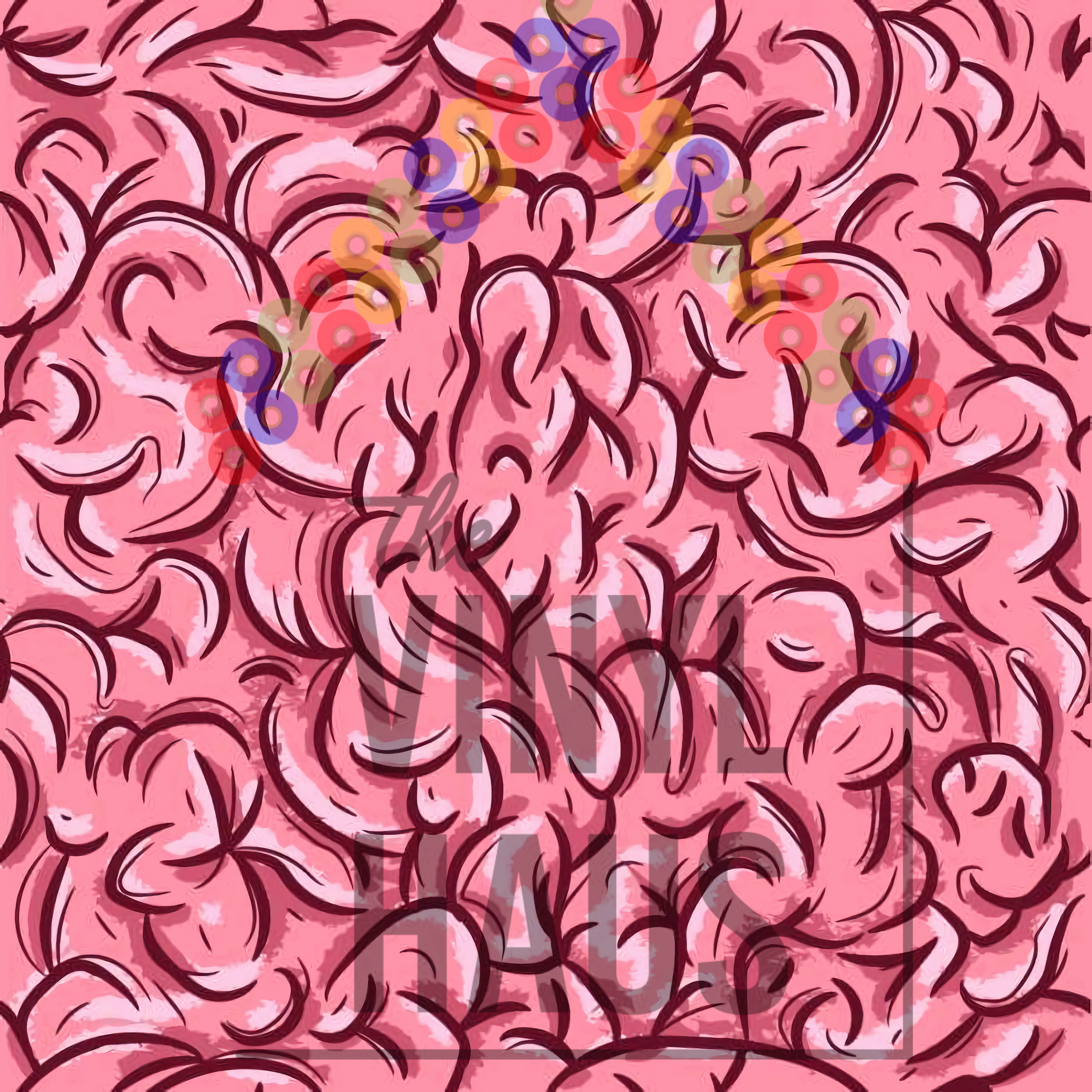 Zombie Brains Pattern Vinyl 12" x 9" - The Vinyl Haus Main image