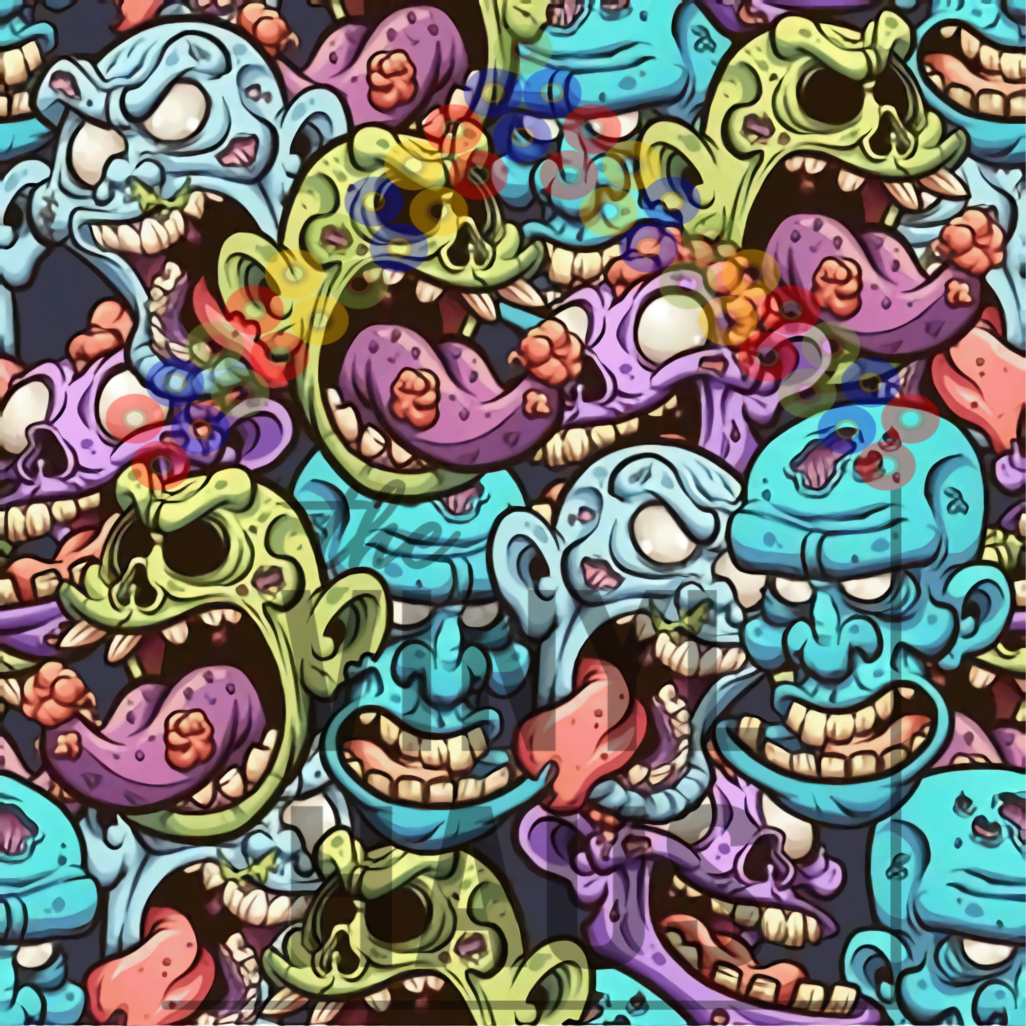 Zombies Pattern Vinyl 12" x 9" - The Vinyl Haus Main image