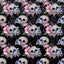 Gothic Skull Floral Pattern Vinyl 12" x 9" - The Vinyl Haus