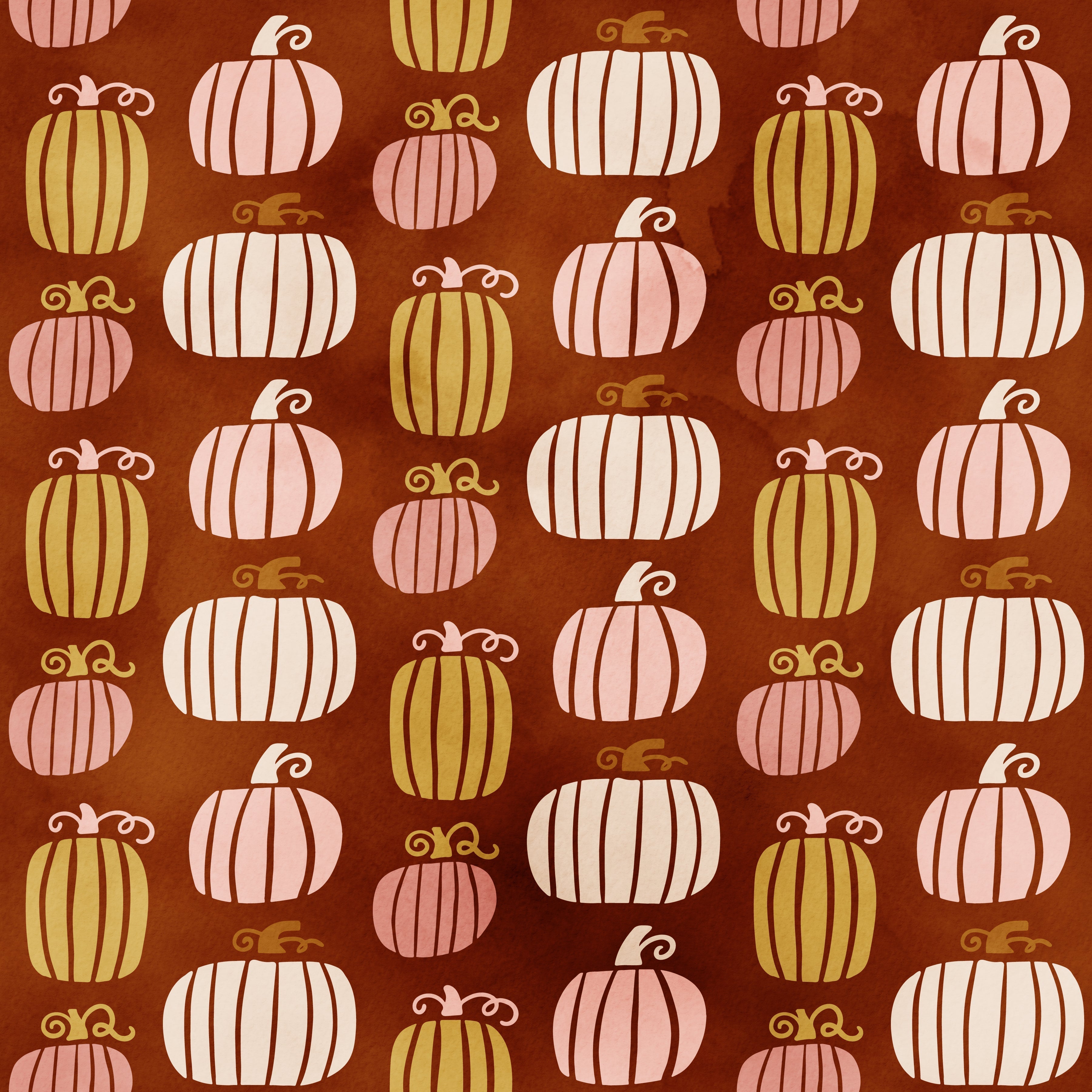 Fall Pumpkins Pattern Vinyl 12" x 9" - The Vinyl Haus Main image