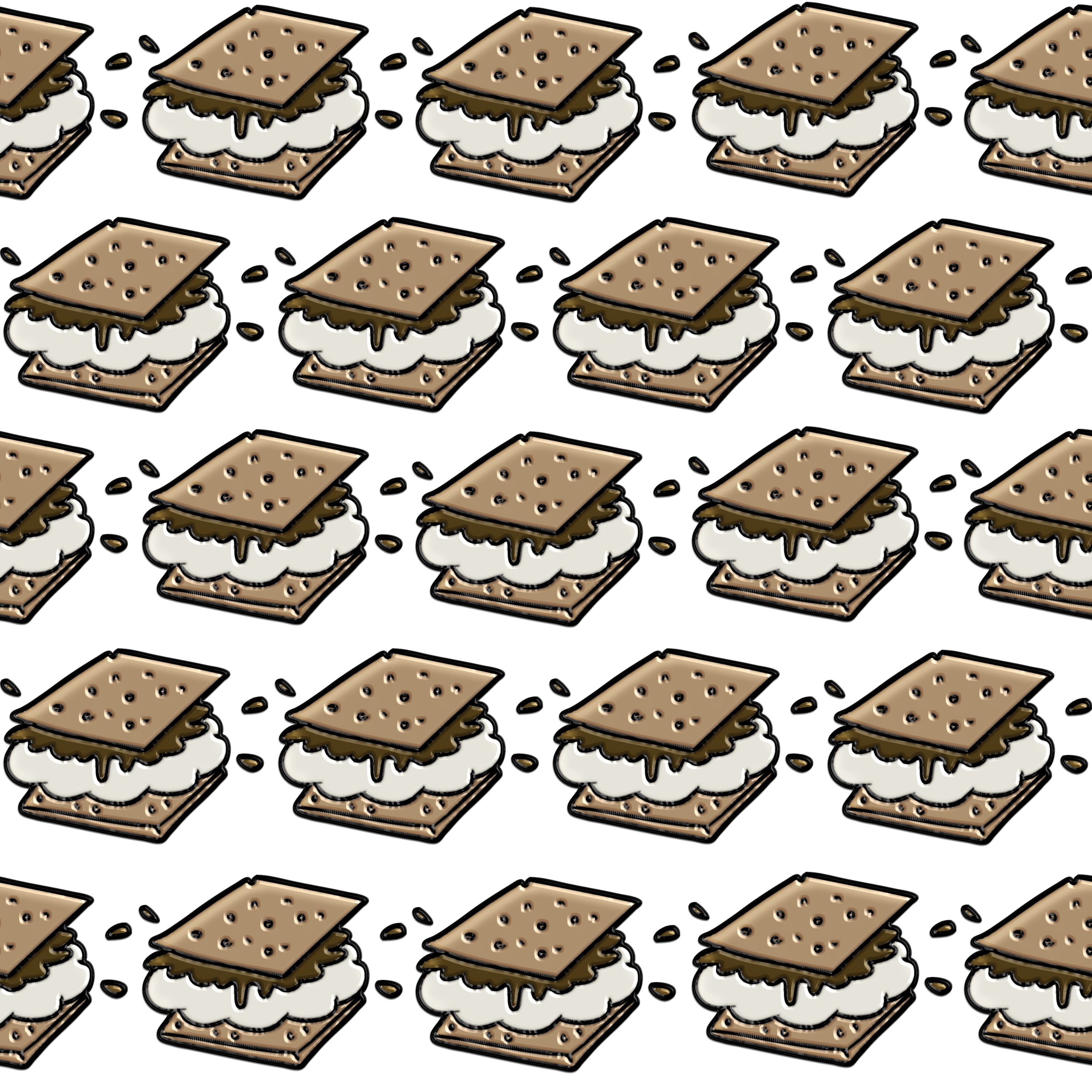 Big Smores Pattern Vinyl 12" x 9" - The Vinyl Haus
