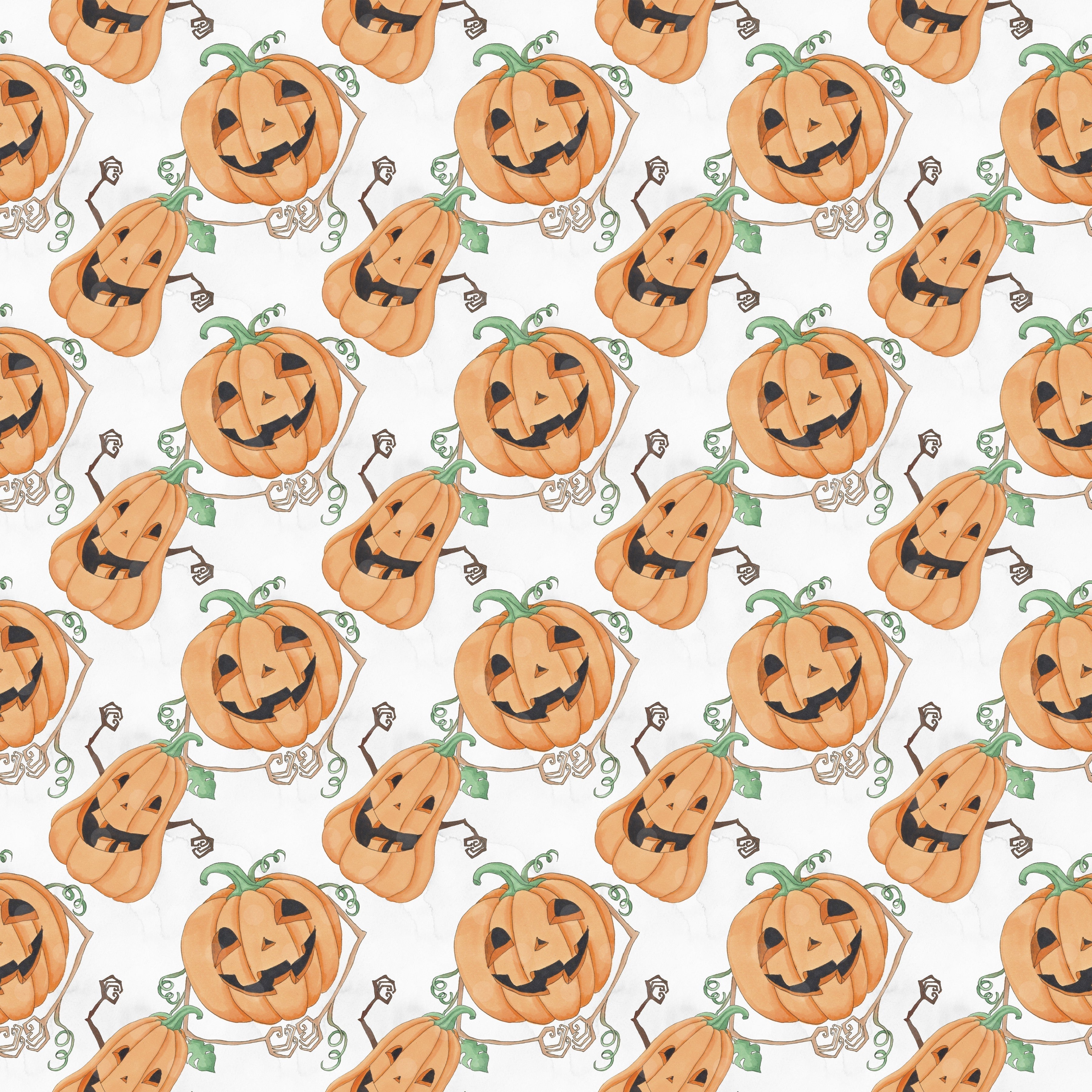 Spooky Pumpkins Pattern Vinyl 12" x 12" - The Vinyl Haus Main image