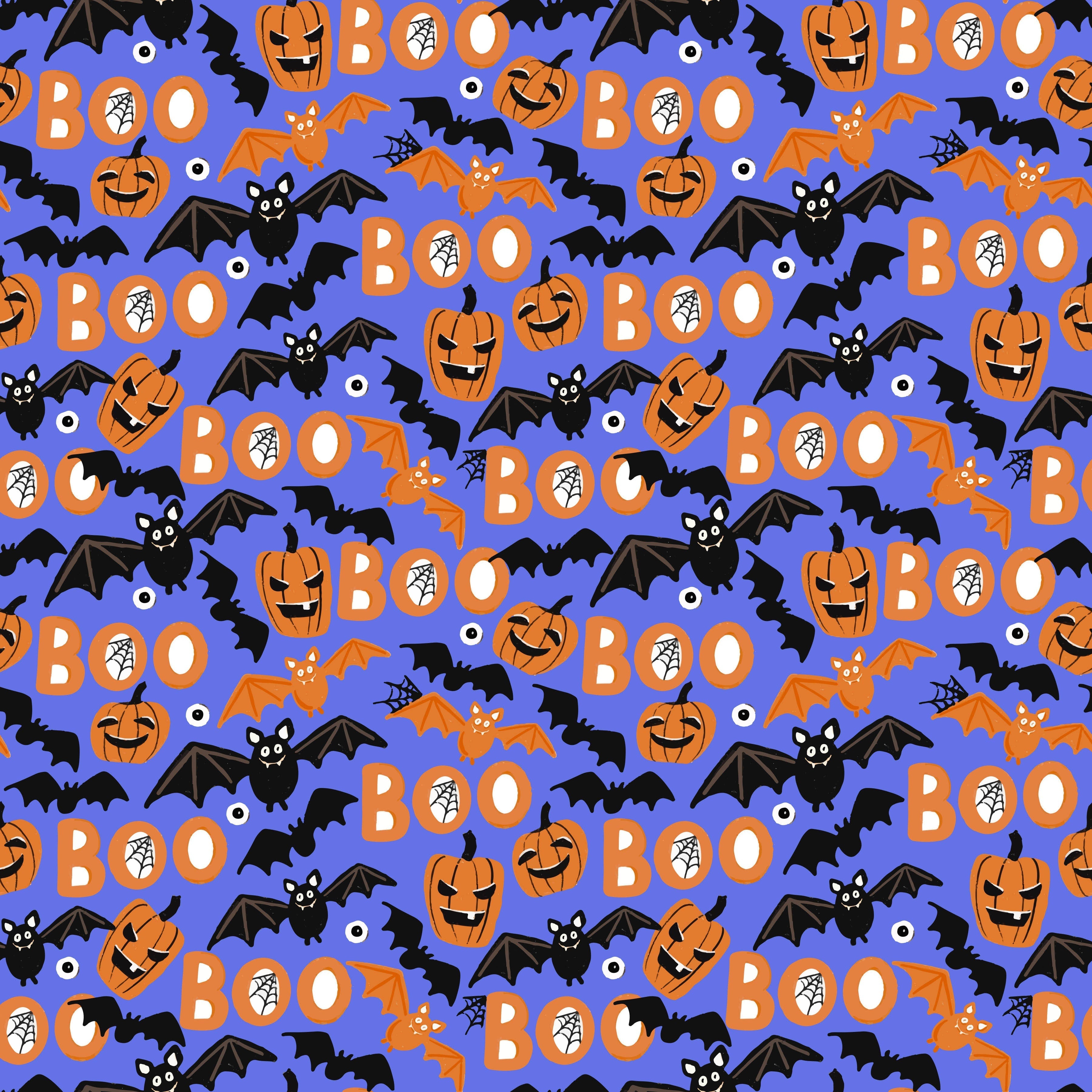 Boo Bats Pattern Vinyl 12" x 12" - The Vinyl Haus
