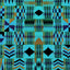 Kente Turquoise Pattern Vinyl 12" x 12" - The Vinyl Haus