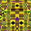 Kente Yellow Pattern Vinyl 12" x 12" - The Vinyl Haus