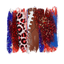 Red and Blue Football Brush Strokes Patterned Vinyl 12" x 12" - The Vinyl Haus