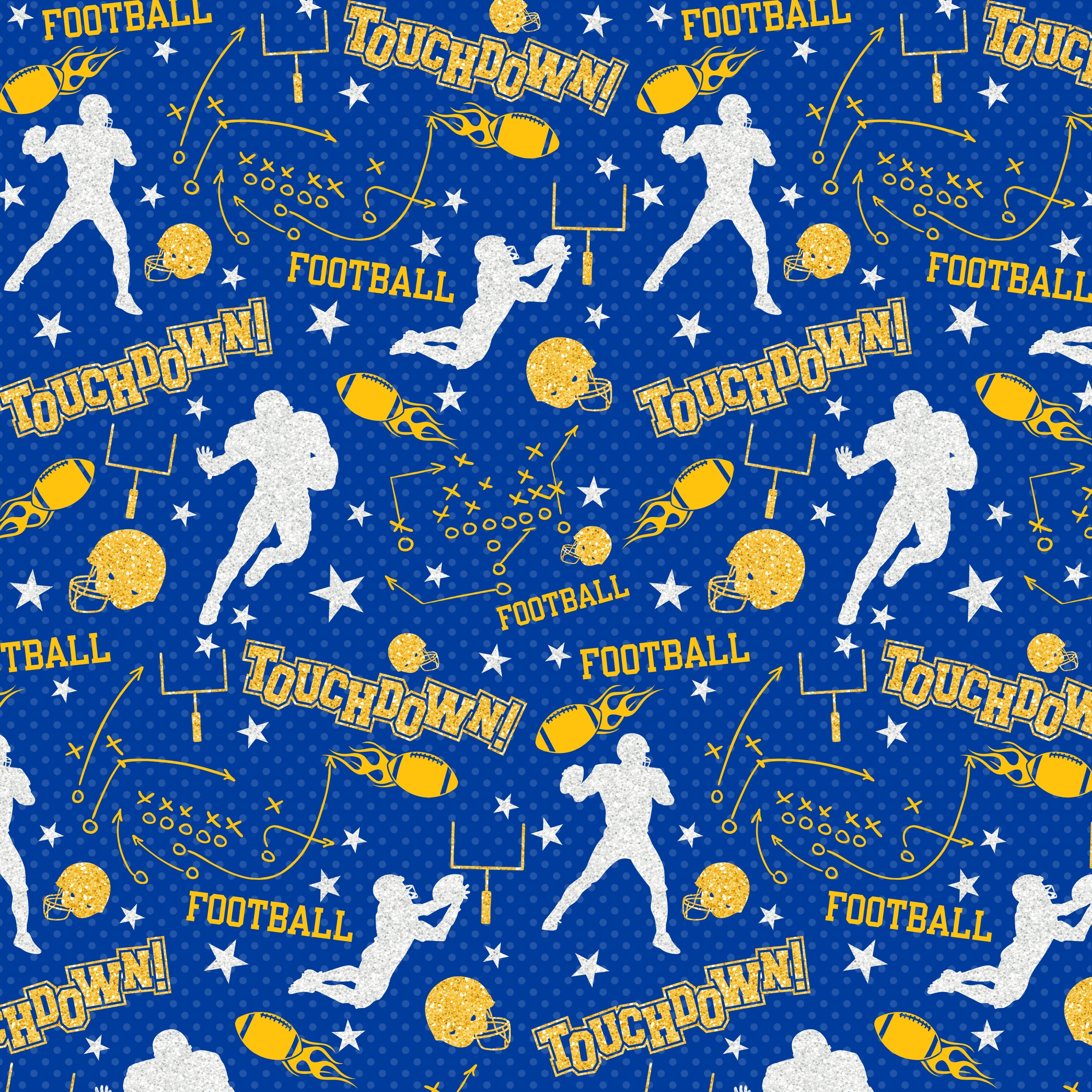 Football Plays Patterned Vinyl 12" x 12" - The Vinyl Haus Main image