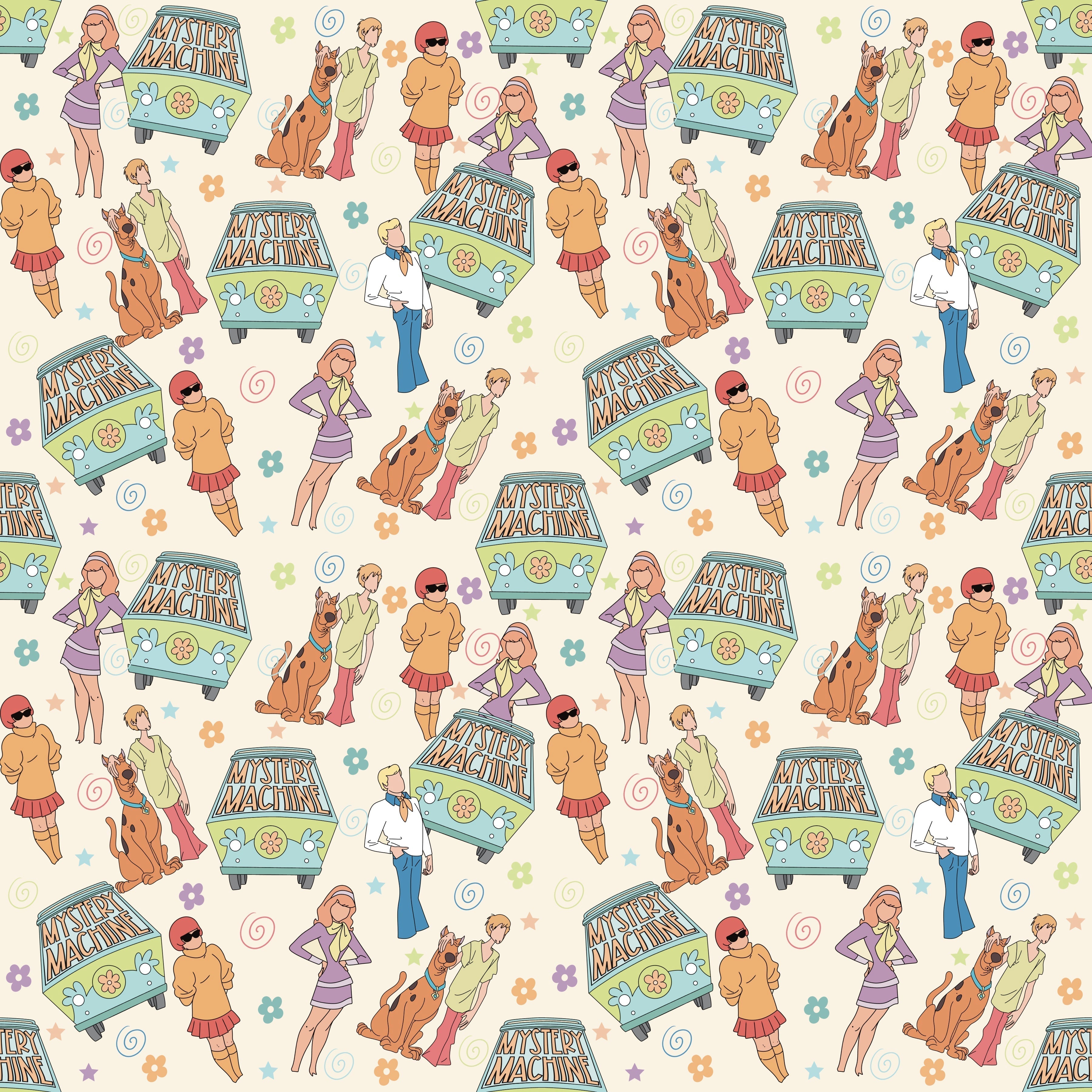 Mystery Friends Patterned Vinyl 12" x 12" - The Vinyl Haus Main image