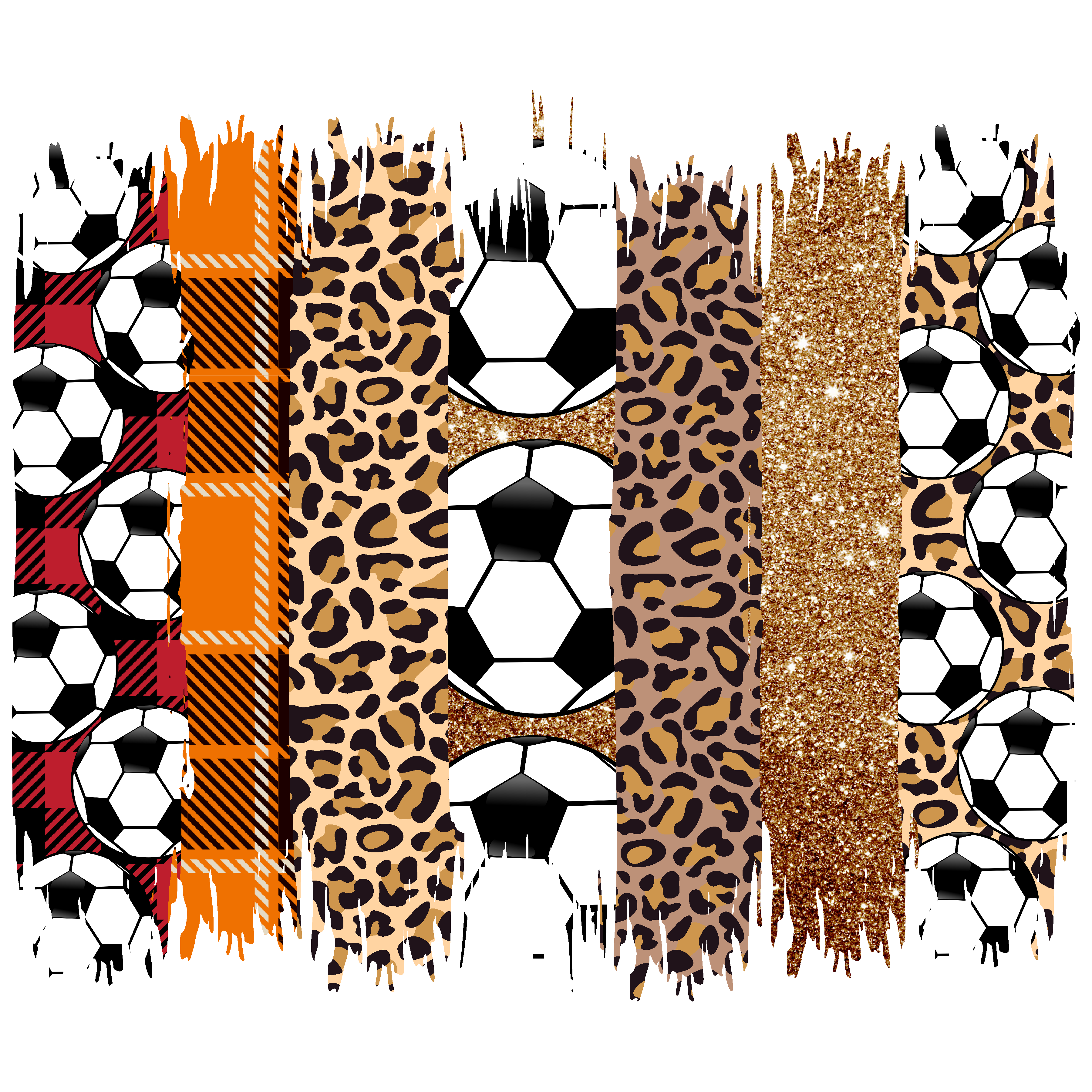 Soccer Brushstroke Patterned Vinyl 12" x 12" - The Vinyl Haus Main image