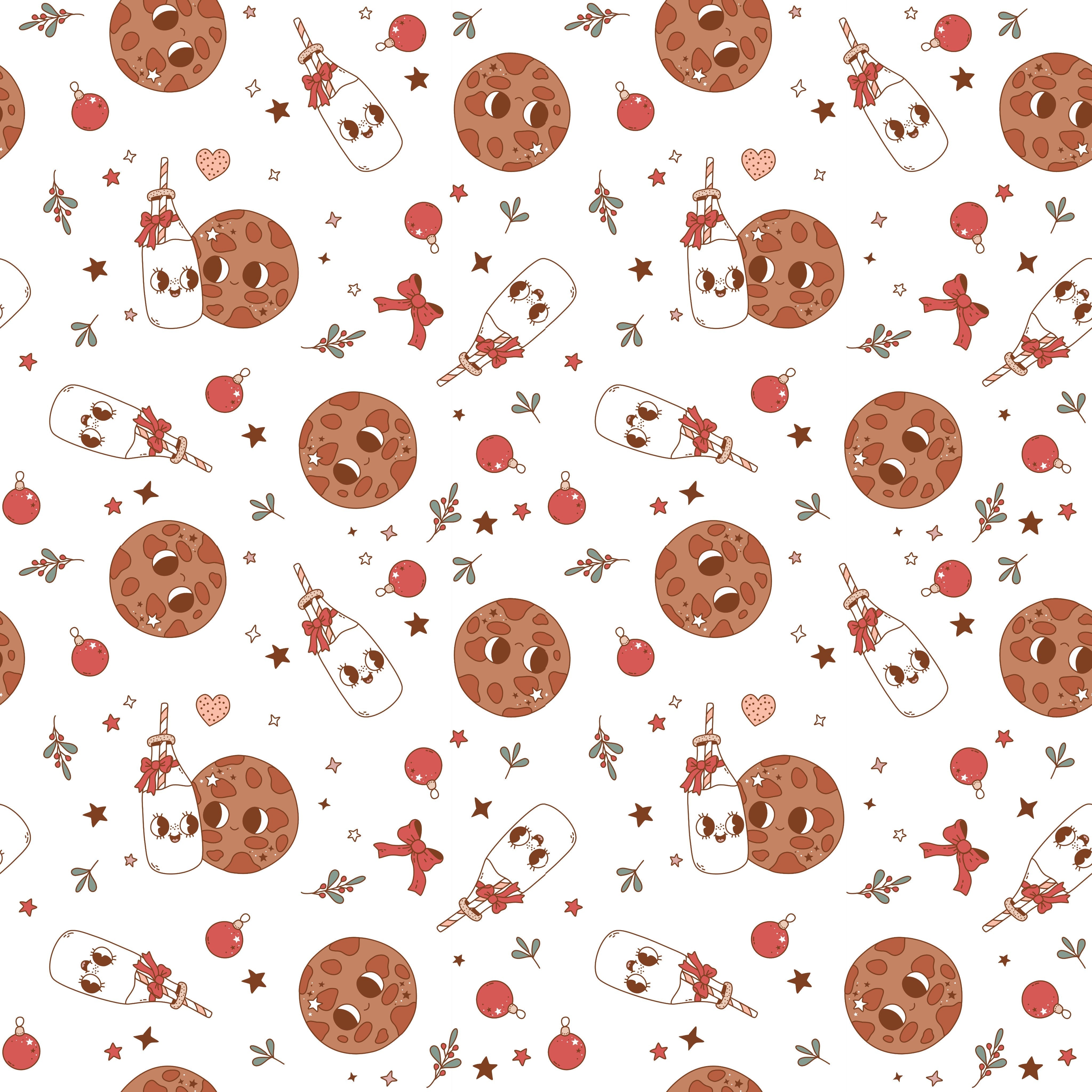 Dancing Milk and Cookies Patterned Vinyl 12" x 12" - The Vinyl Haus Main image
