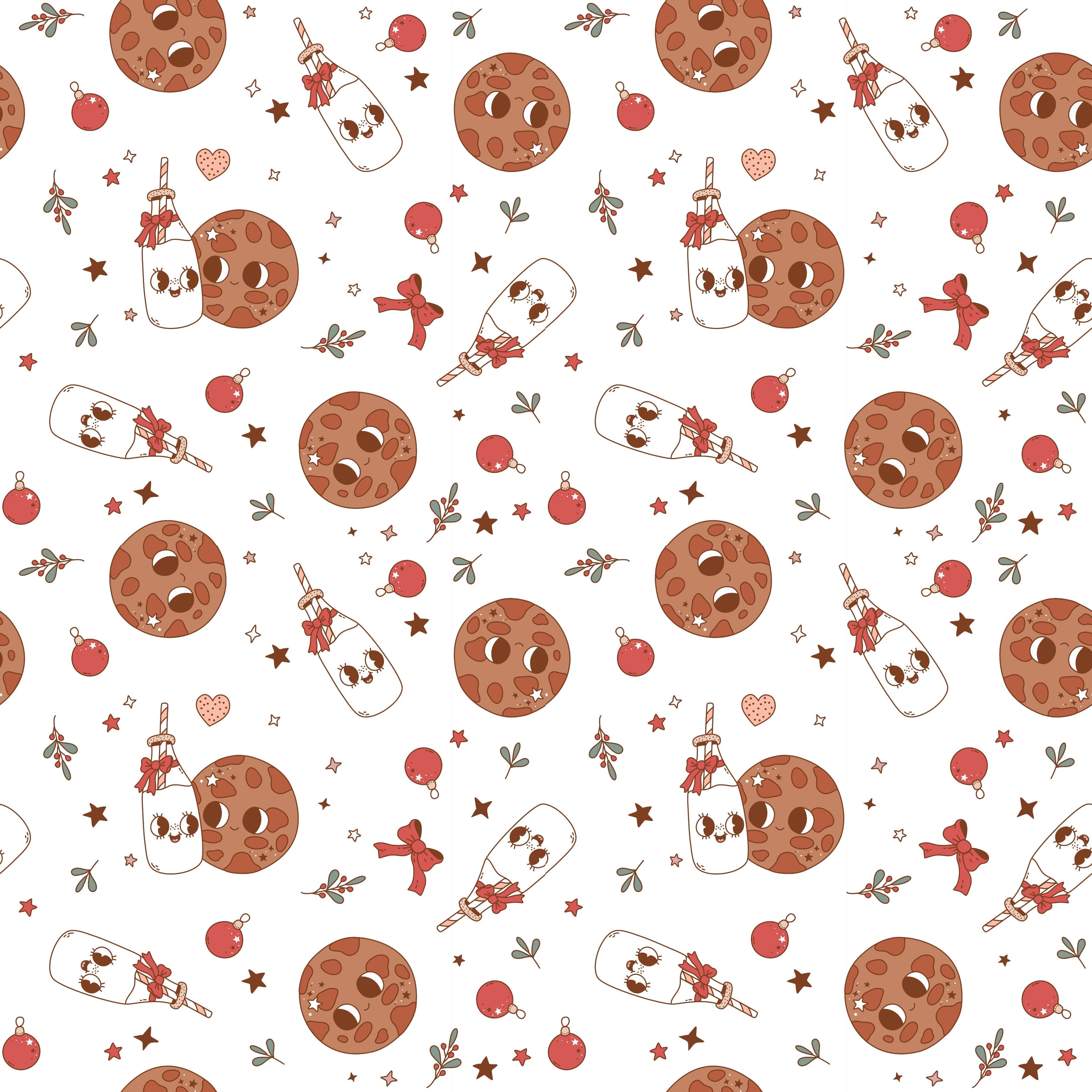 Dancing Milk and Cookies Patterned Vinyl 12" x 12" - The Vinyl Haus