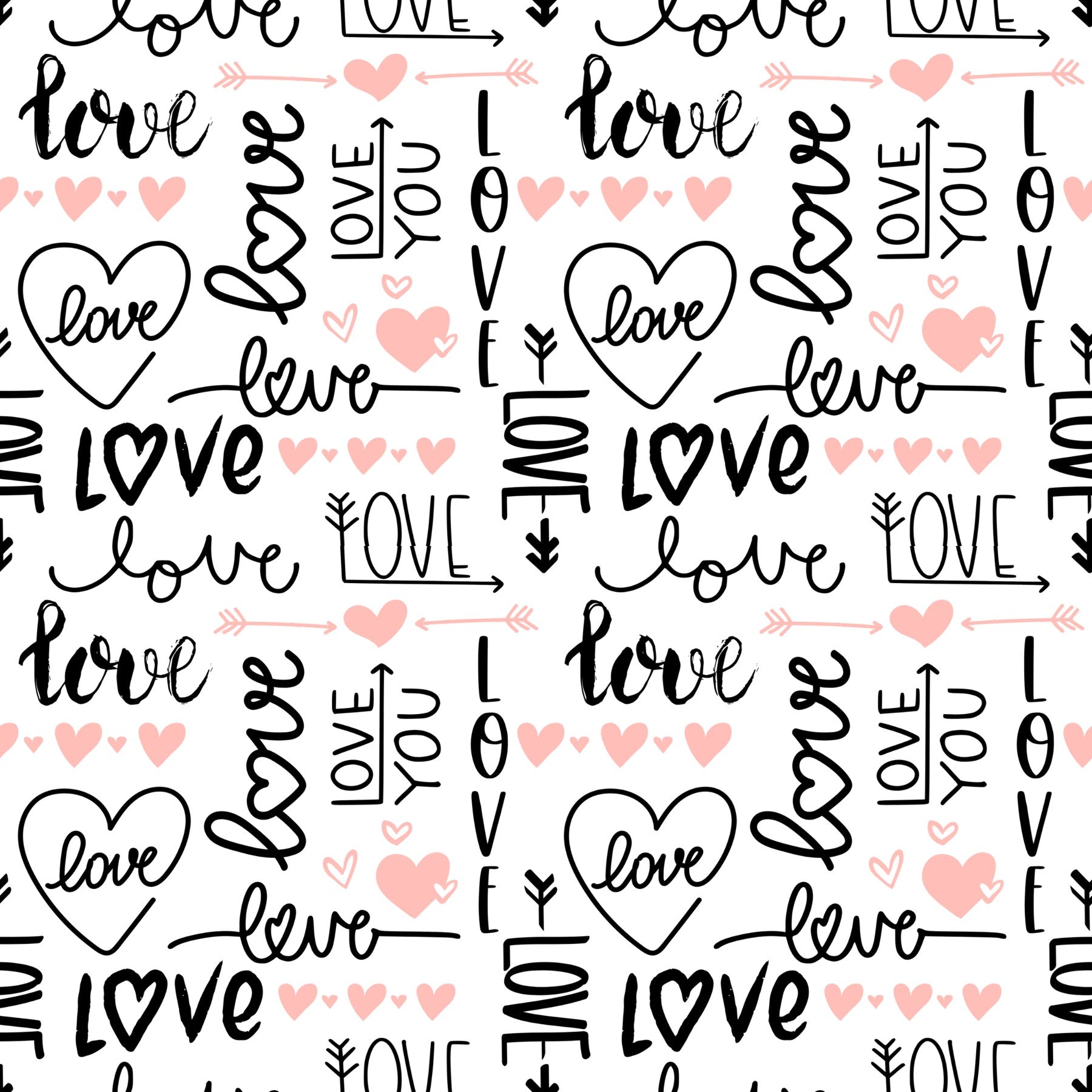 Valentine Graffiti Patterned Vinyl 12" x 12" - The Vinyl Haus Main image