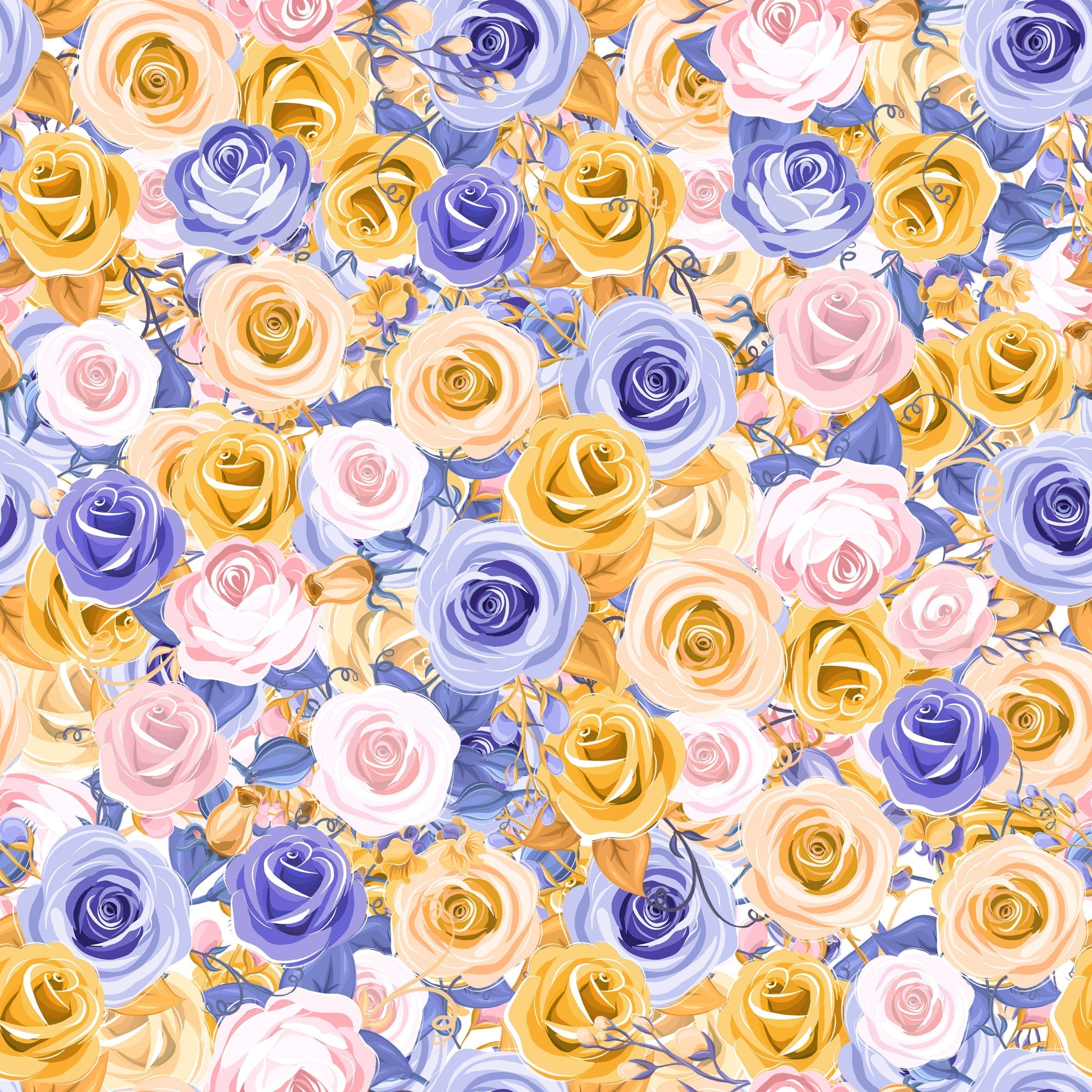 Roses Patterned Vinyl 12" x 12" - The Vinyl Haus Main image