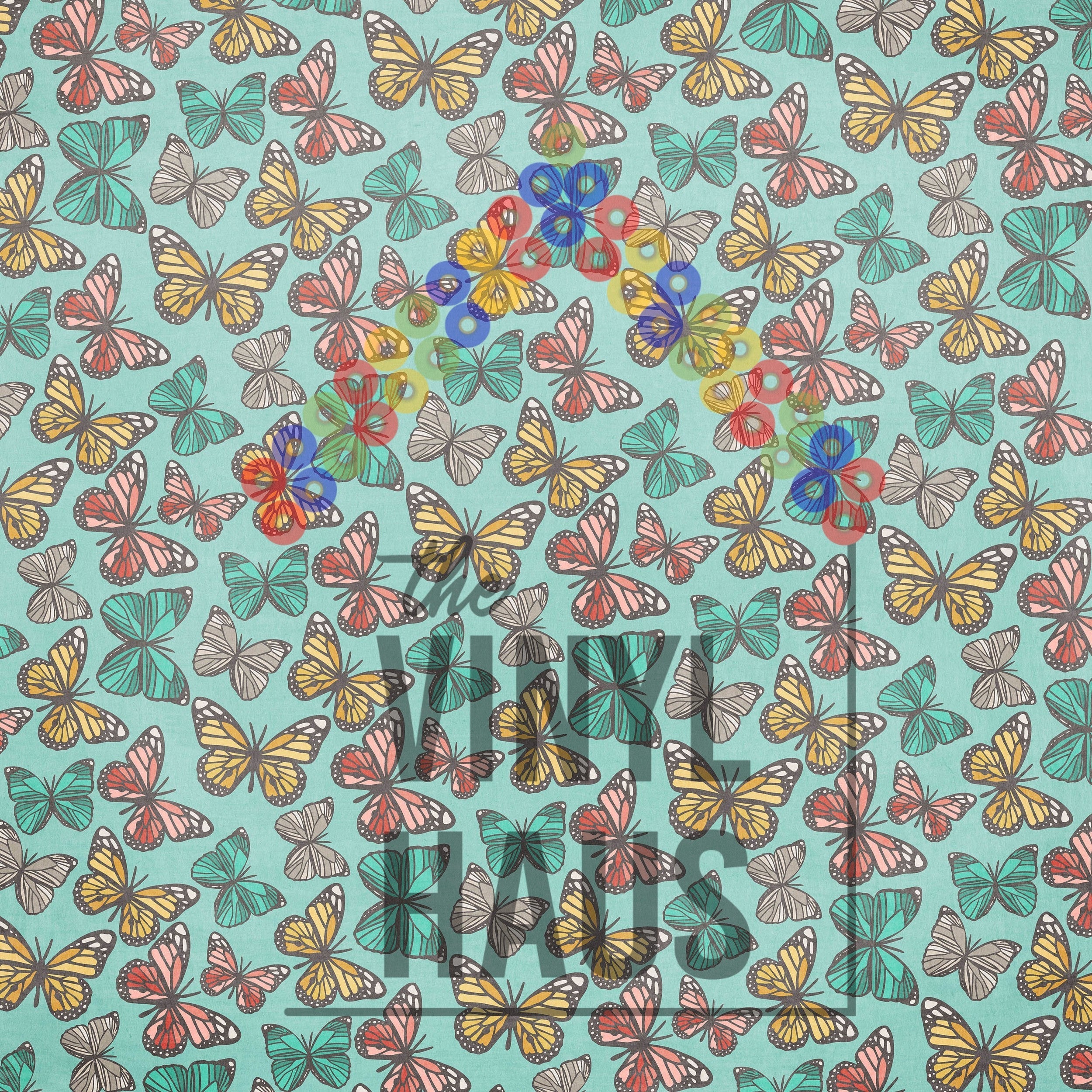 Butterflies Pattern Vinyl 12" x 12" - The Vinyl Haus Main image