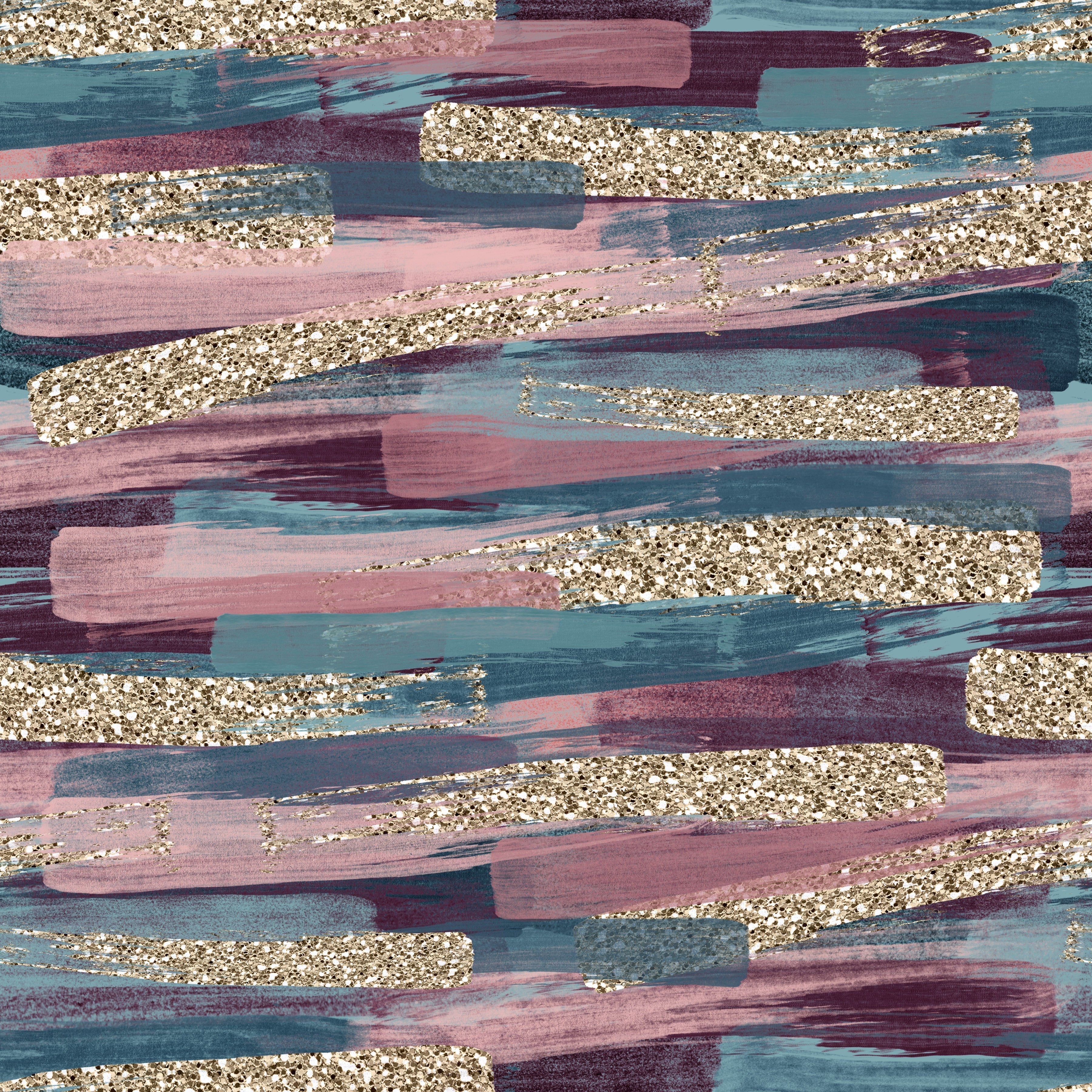 Jewel Tone Brush Strokes Patterned Vinyl 12" x 12" - The Vinyl Haus Main image