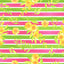 Pink and Green Striped Floral Patterned Vinyl 12" x 12" - The Vinyl Haus