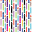 Colored Pencil and Paint Brushes Patterned Vinyl 12" x 12" - The Vinyl Haus