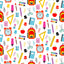 School Supplies Patterned Vinyl 12" x 12" - The Vinyl Haus
