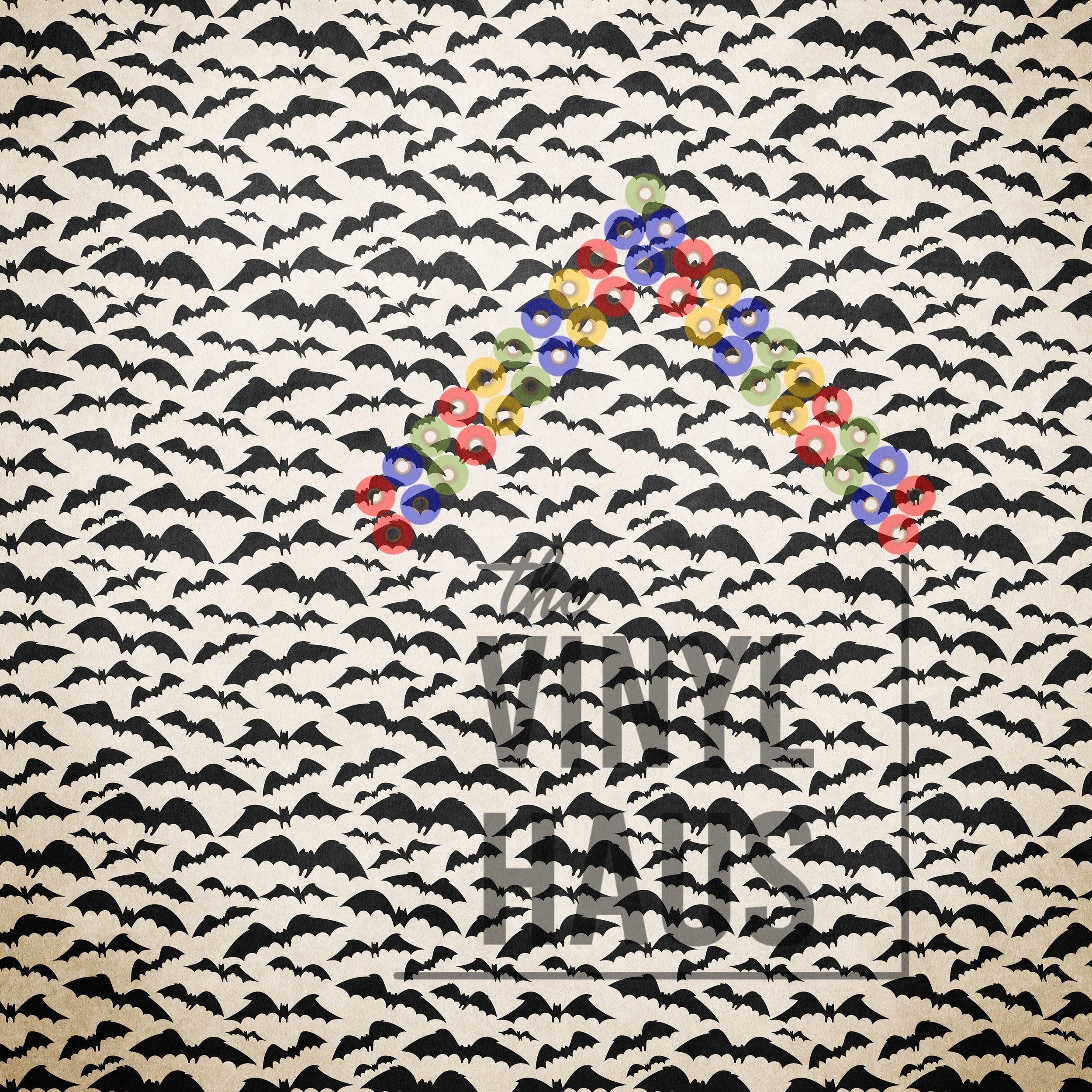 Halloween Bat Pattern Vinyl 12" x 12" - The Vinyl Haus Main image