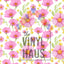 Pink Floral Pattern Vinyl 12" x 12" - The Vinyl Haus
