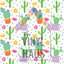Cactus Pattern Vinyl 12" x 12" - The Vinyl Haus