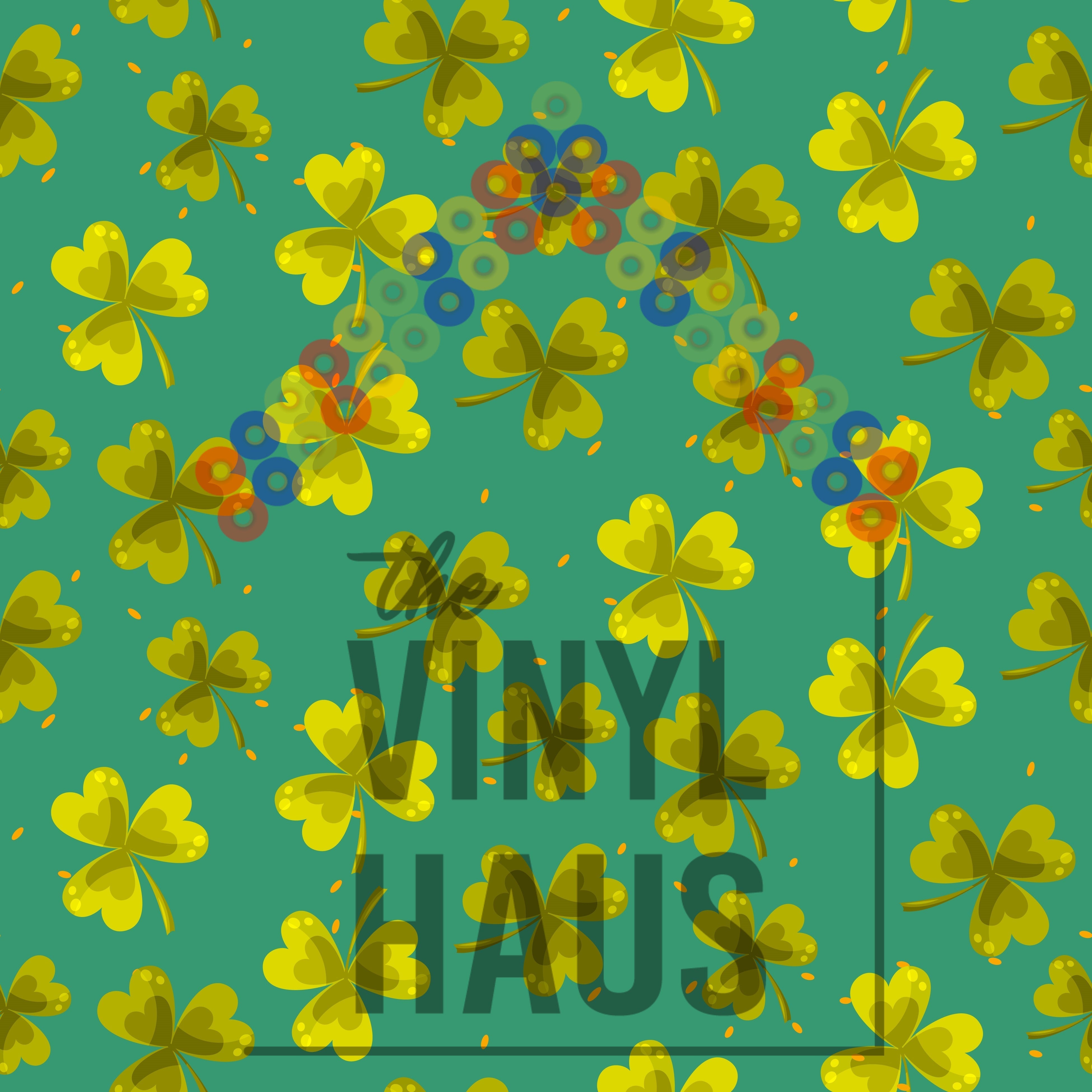 Shamrock Pattern Vinyl 12" x 12 - The Vinyl Haus Main image