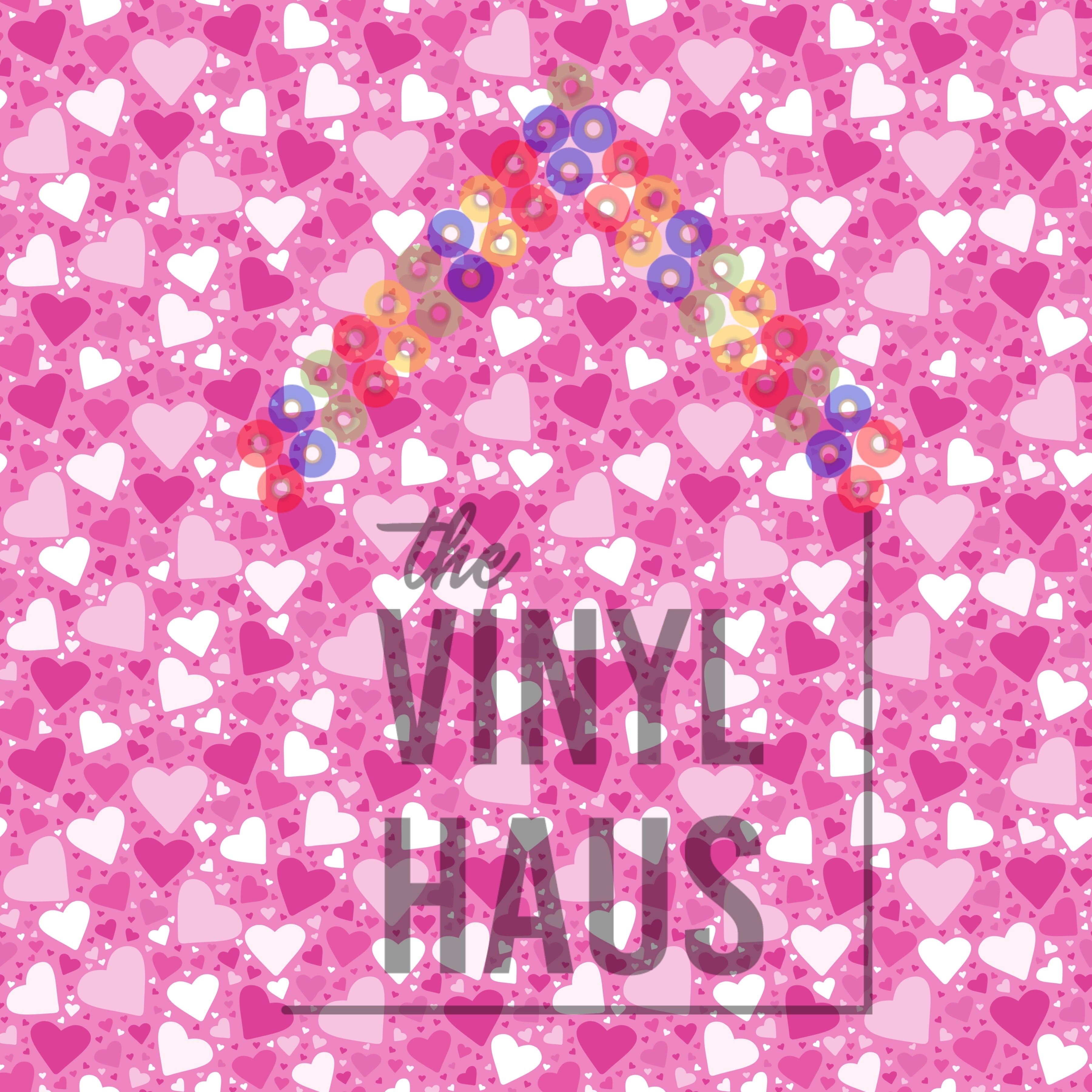 Valentine Hearts Pattern Vinyl 12" x 12" - The Vinyl Haus Main image
