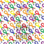 Autism Ribbons Pattern Vinyl 12" x 12" - The Vinyl Haus