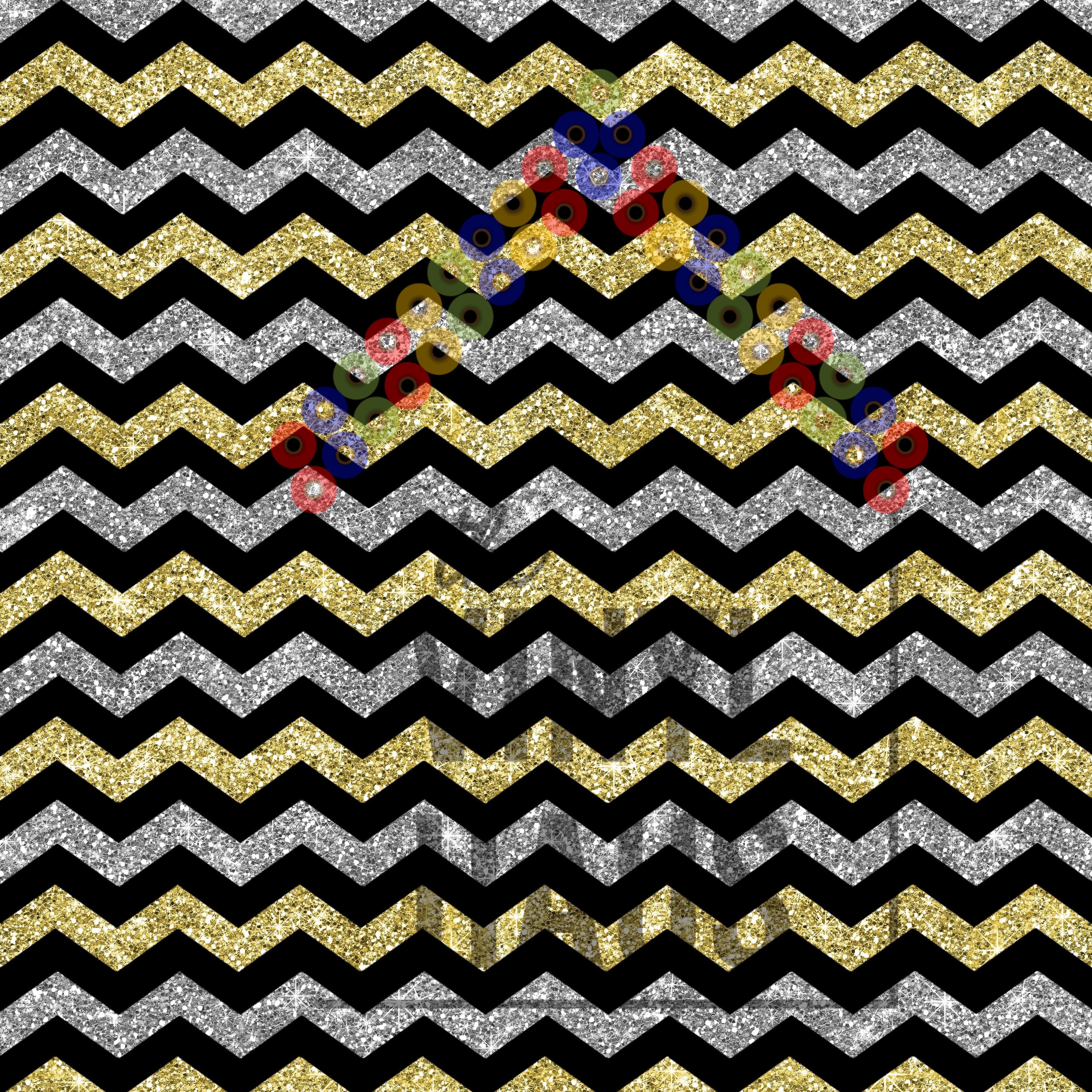 Glitter Chevron Pattern Vinyl 12" x 12" - The Vinyl Haus