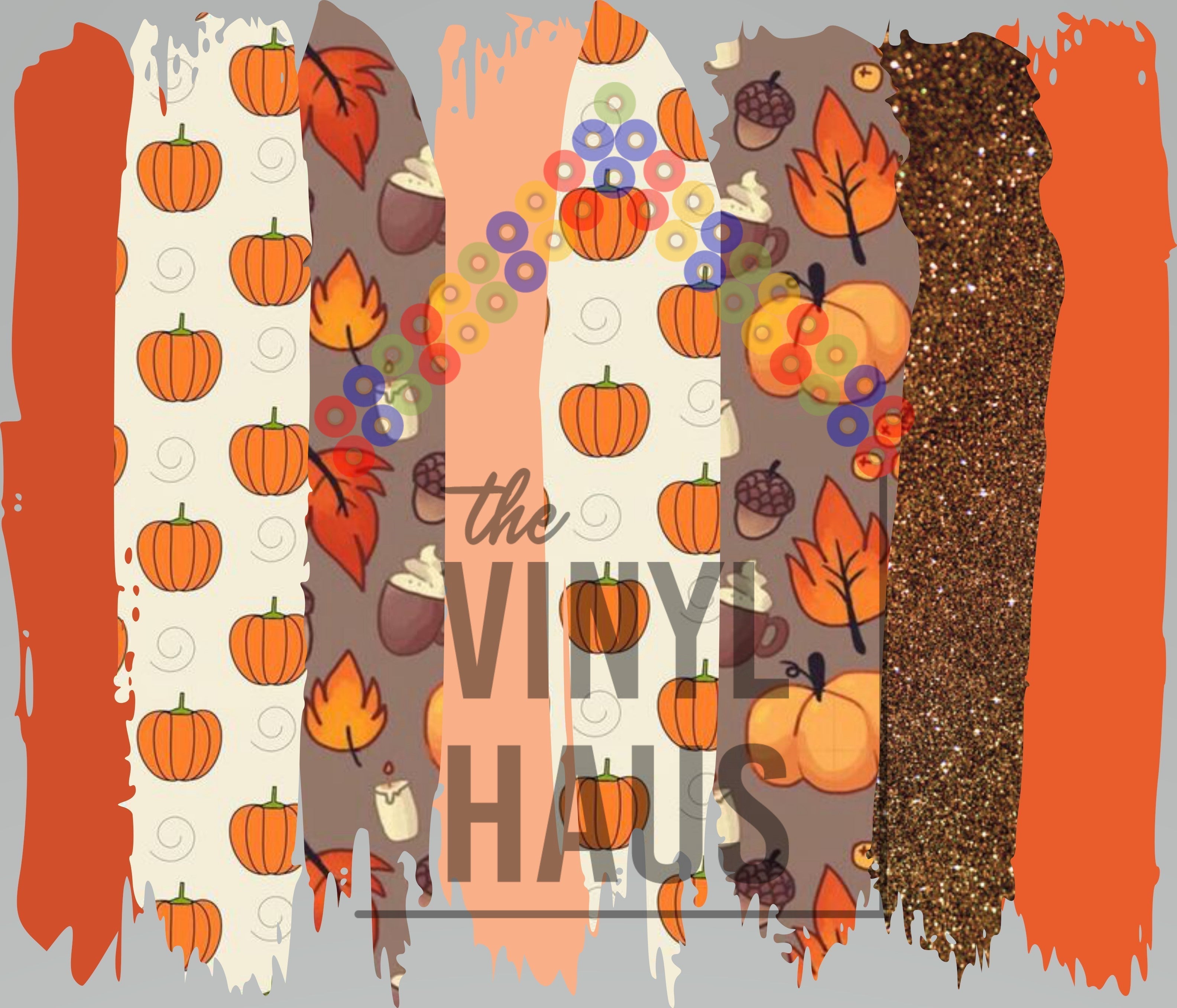 Fall BrushStroke Pattern Vinyl 12" x 10" - The Vinyl Haus Main image