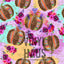 Serape Cheetah Pumpkins with Flowers Pink Backgroud Pattern Vinyl 12" x 12" - The Vinyl Haus